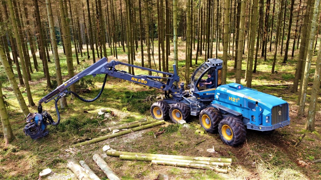 Харвестеры Rottne H8, H11, H21: отличия и запчасти