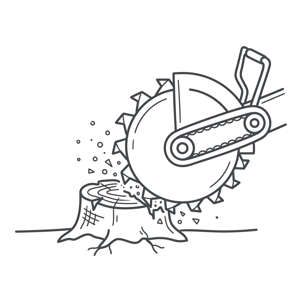 Корчевка пней