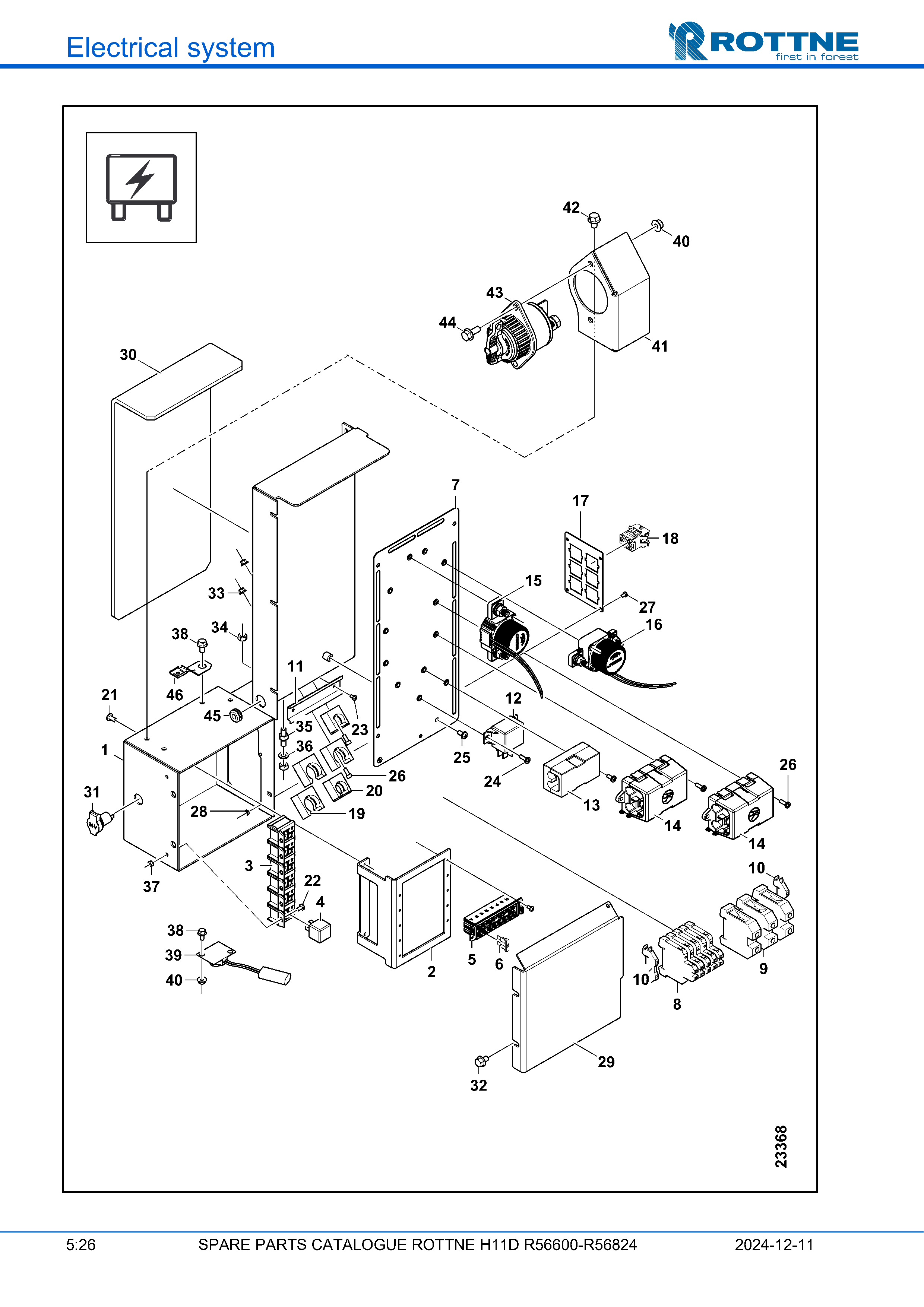 Распределительный бокс в среднем капоте
