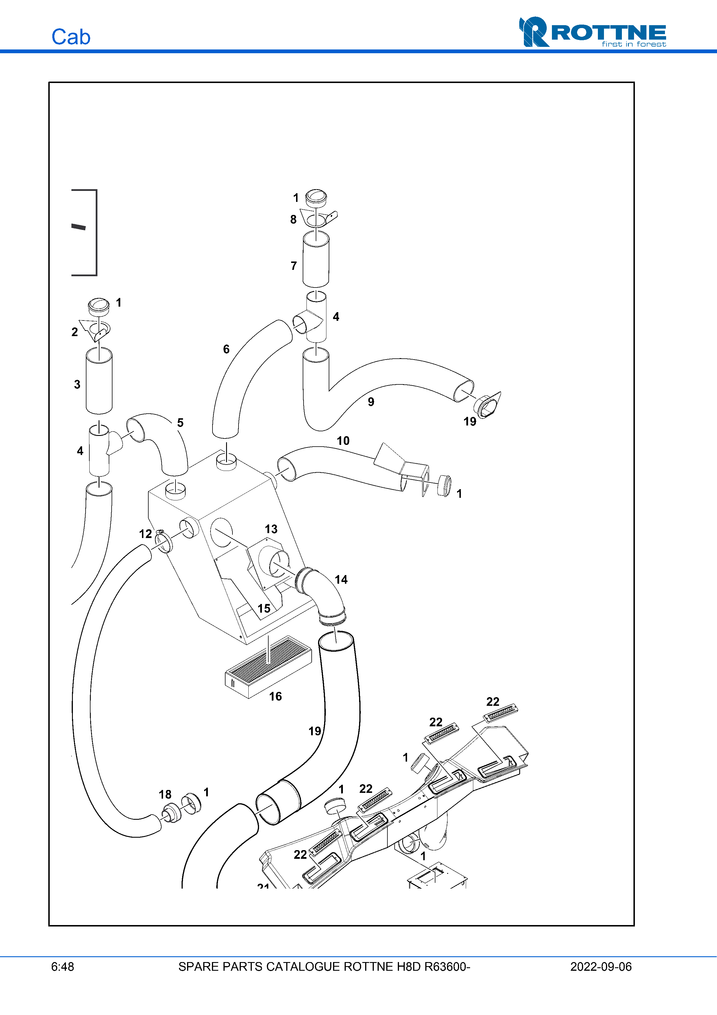 Воздуховоды и наружный фильтр