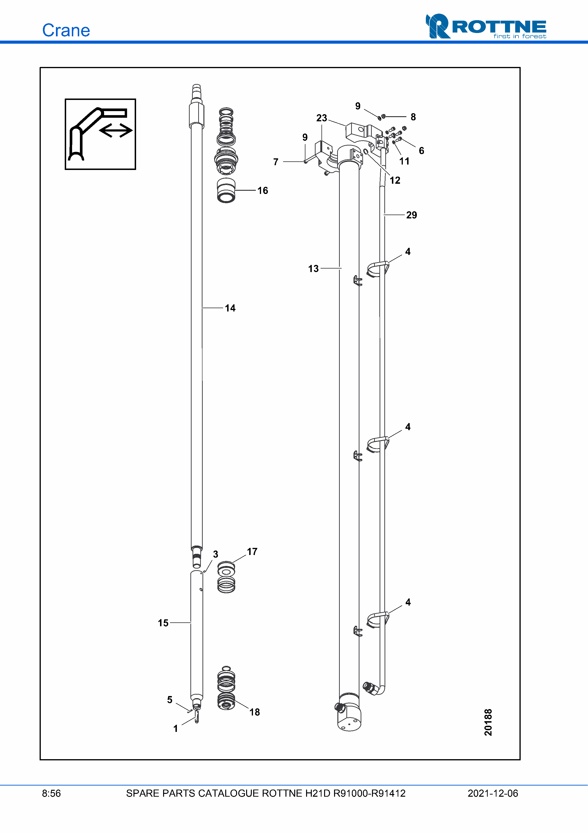 Цилиндр выдвижения, R91009, R91101-