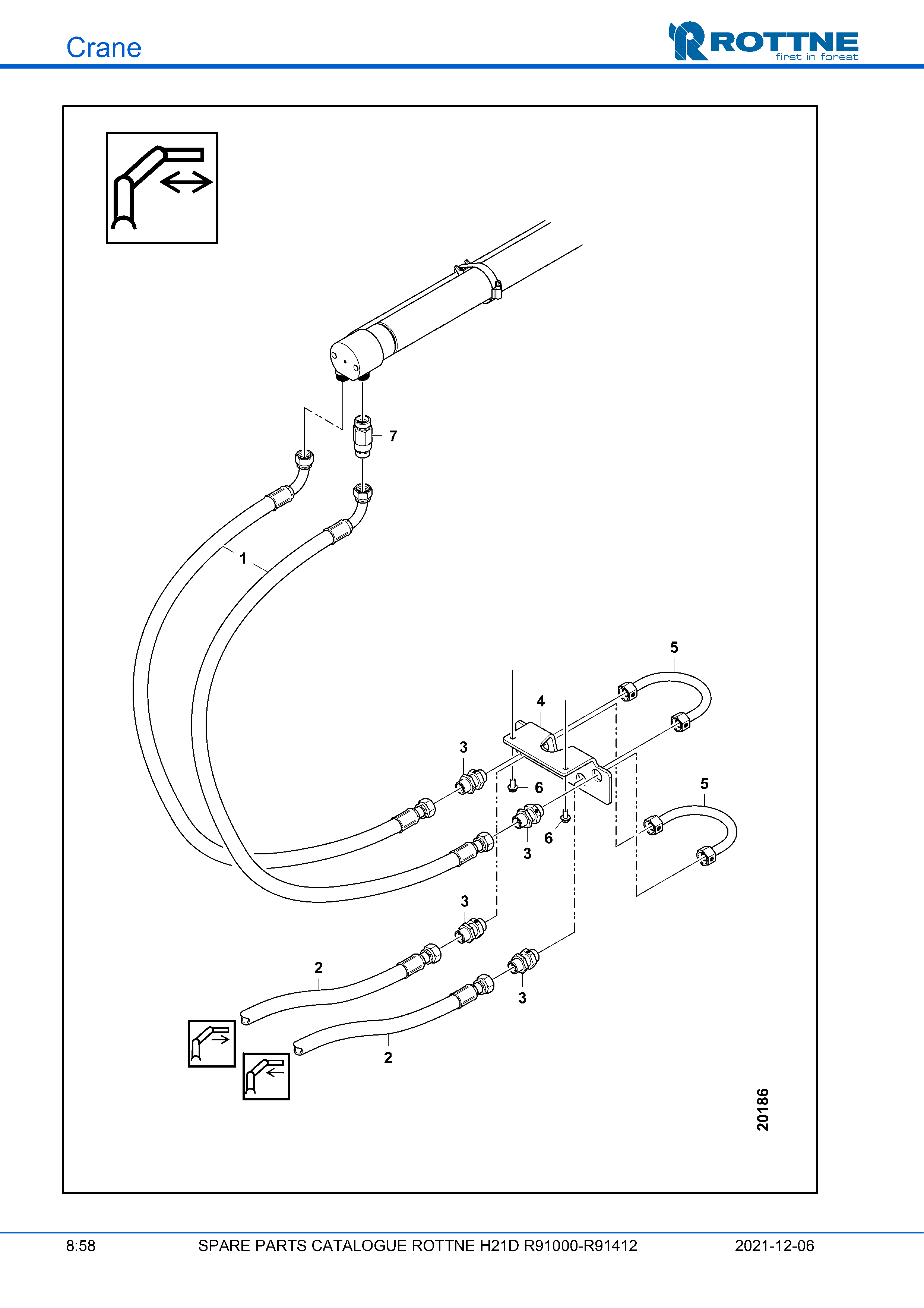 Цилиндр, шланги, R91009, R91101-
