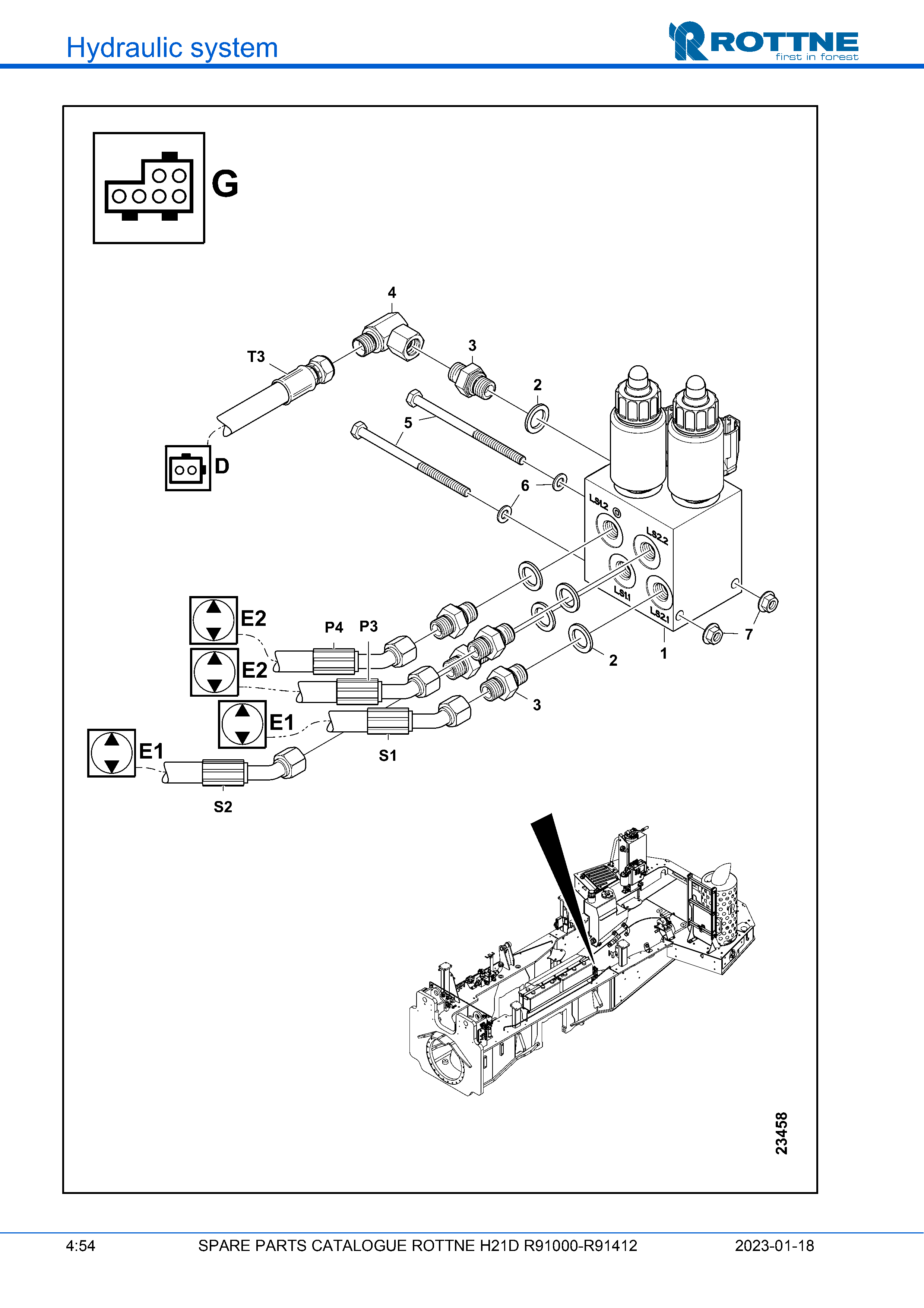 Соединения LS-клапана "G", R91301-