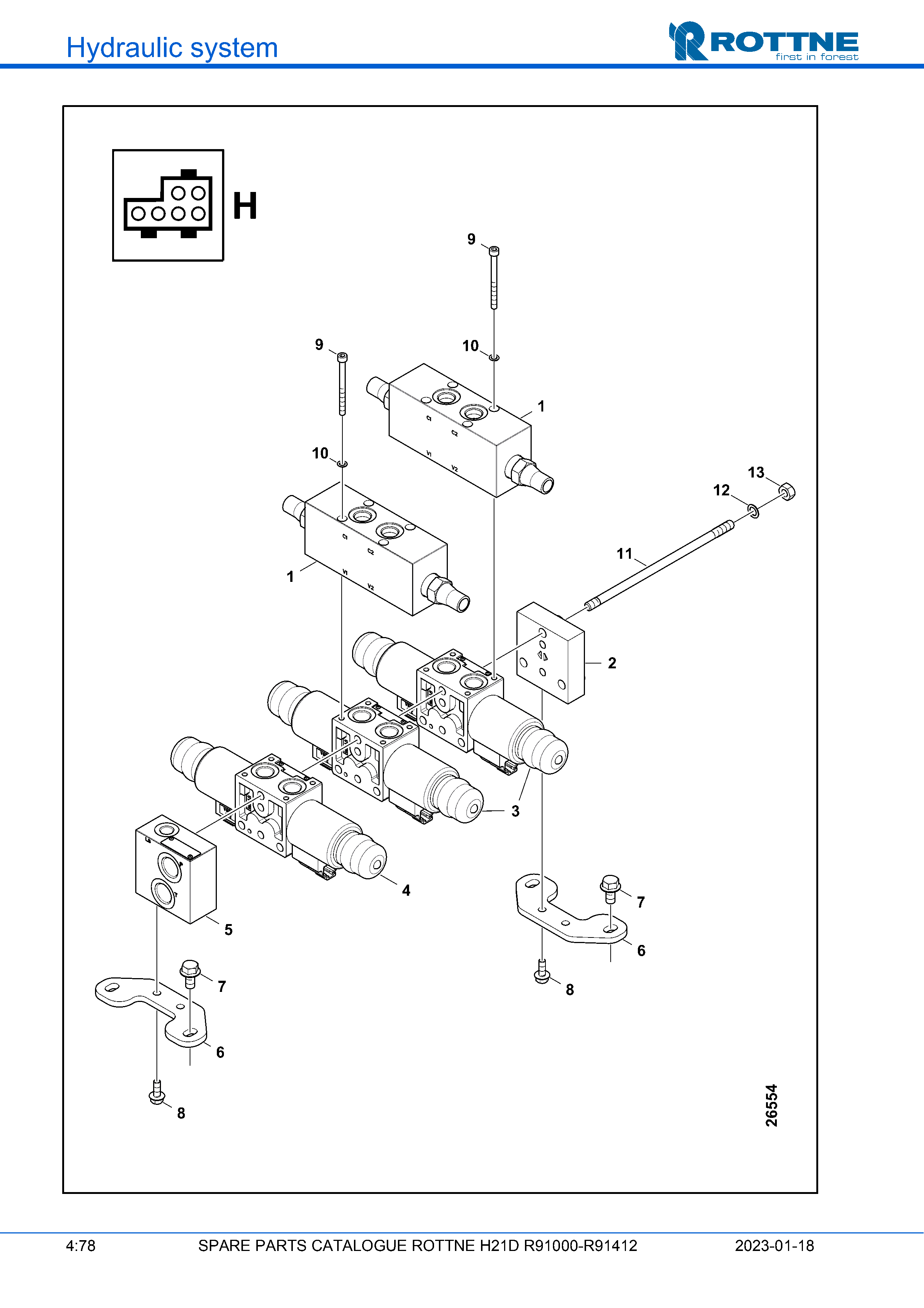 Клапан кабины "H"