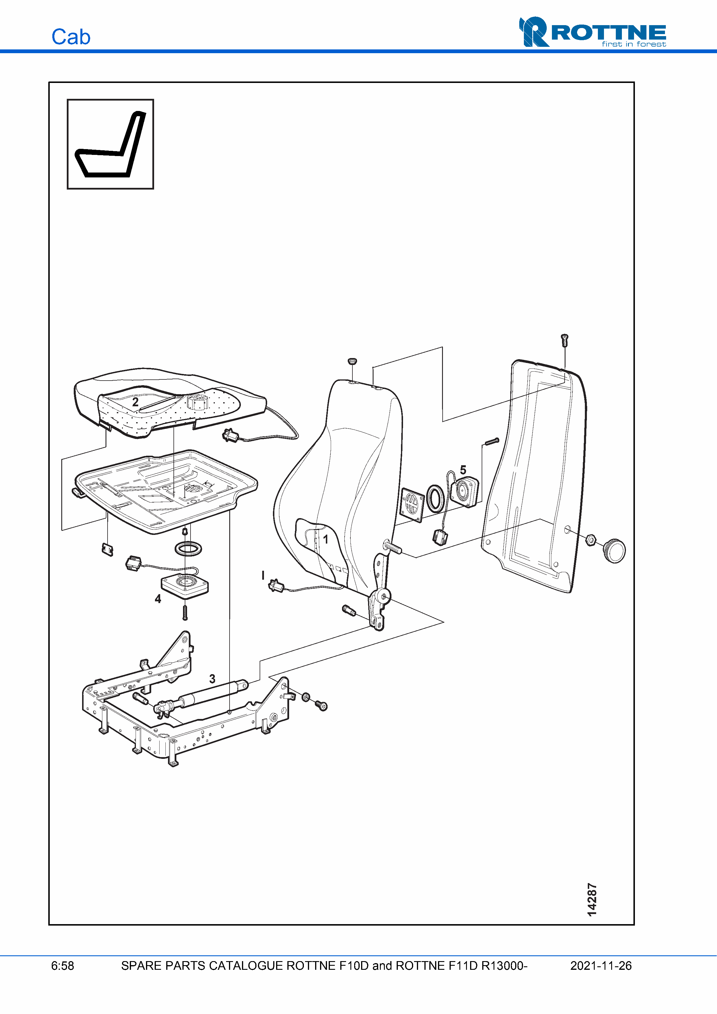 Подушка сиденья и спинка