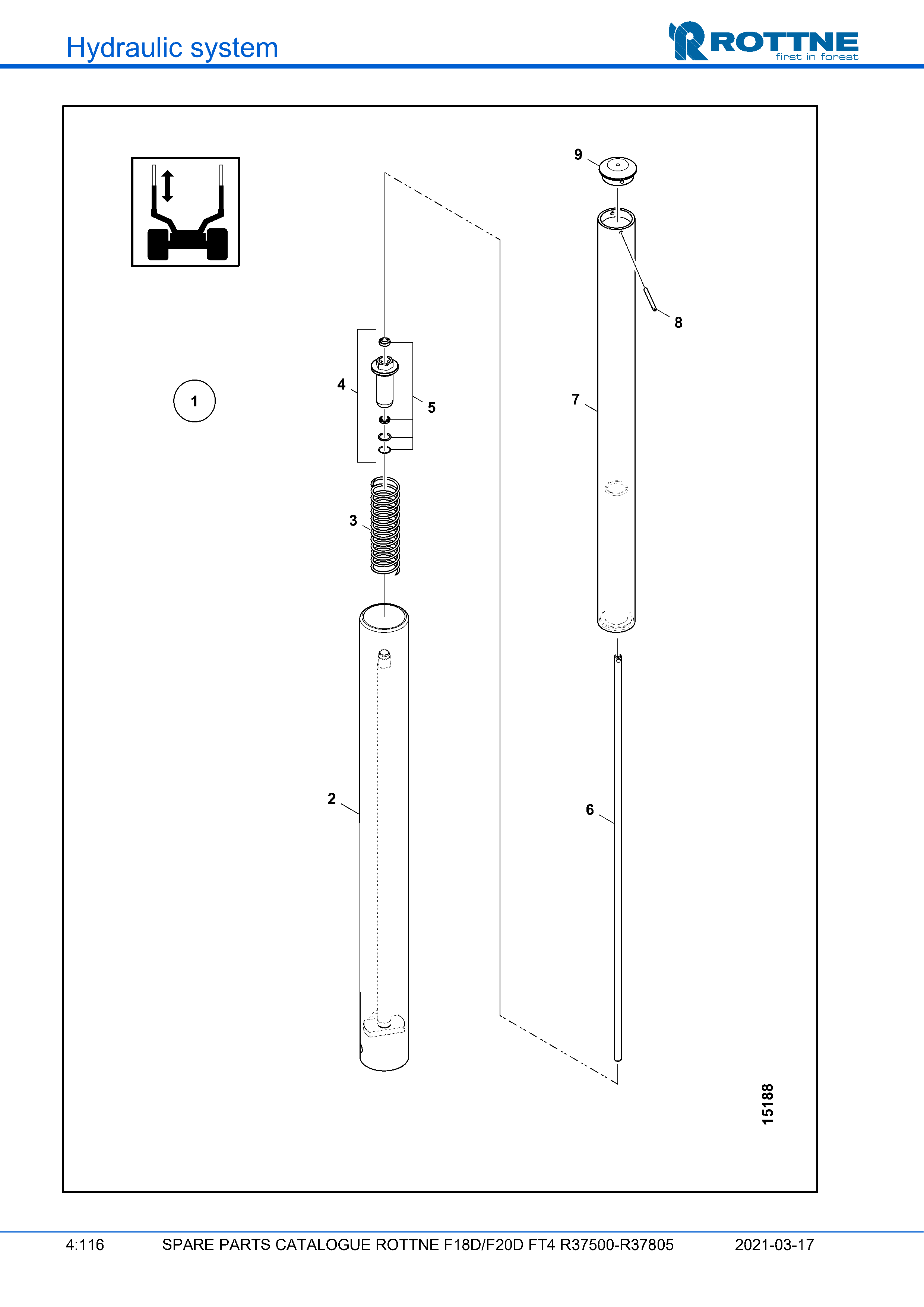 Телескопическая стойка