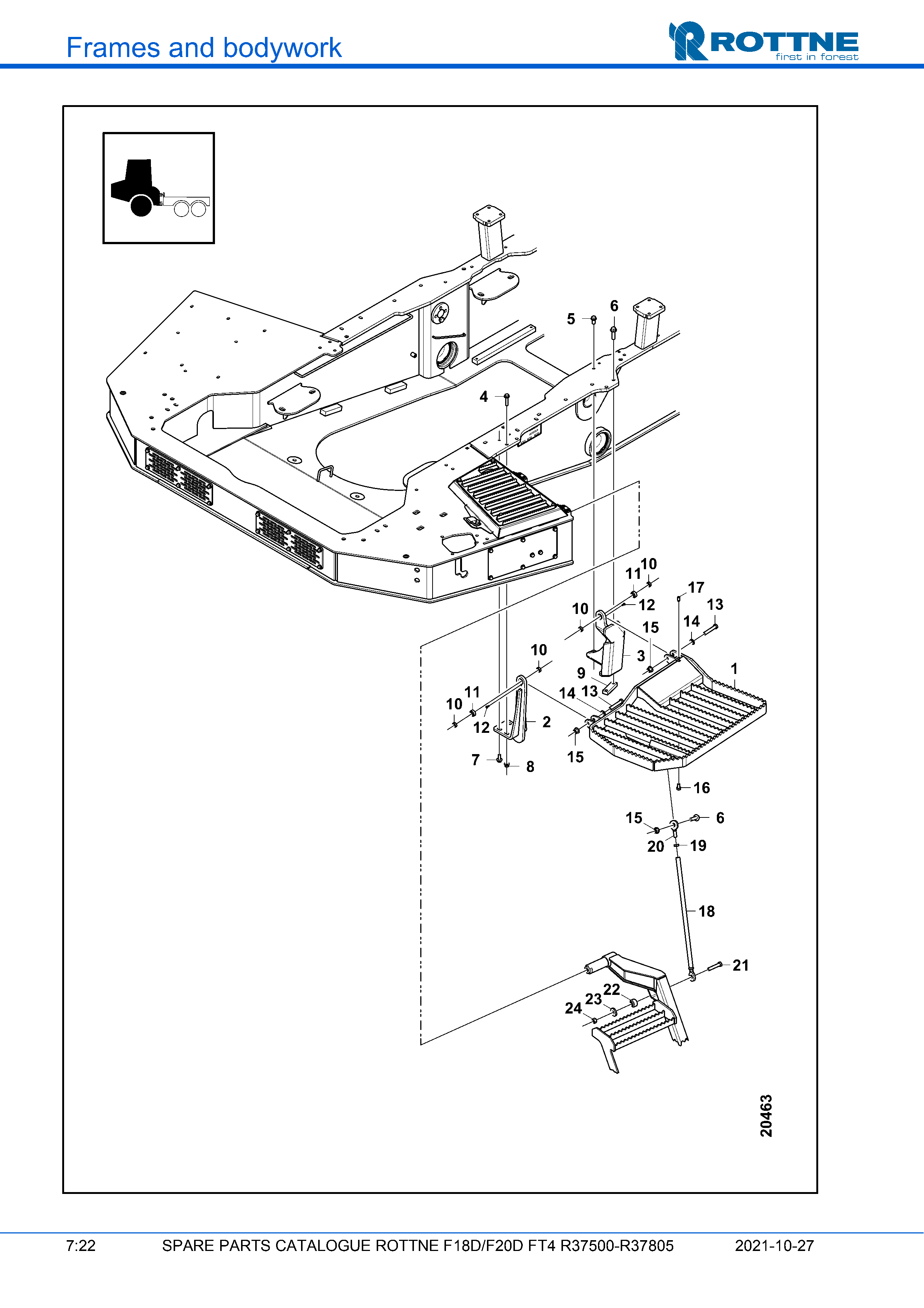 Подножка 8WD, передняя