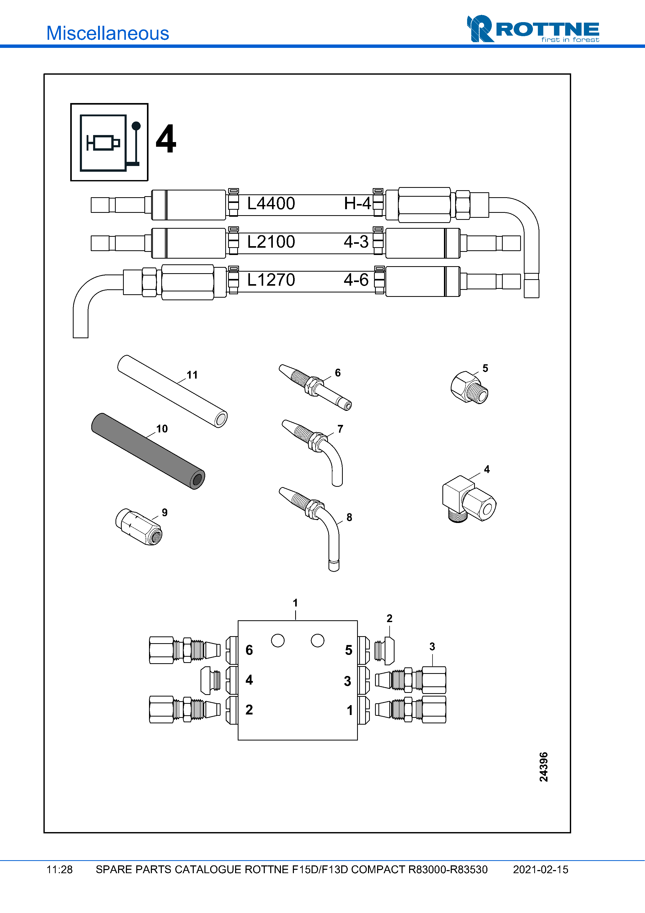 Блок смазки 4 (F15D/F13D COMPACT R83000–R83530, 2021-02-15, 722351)