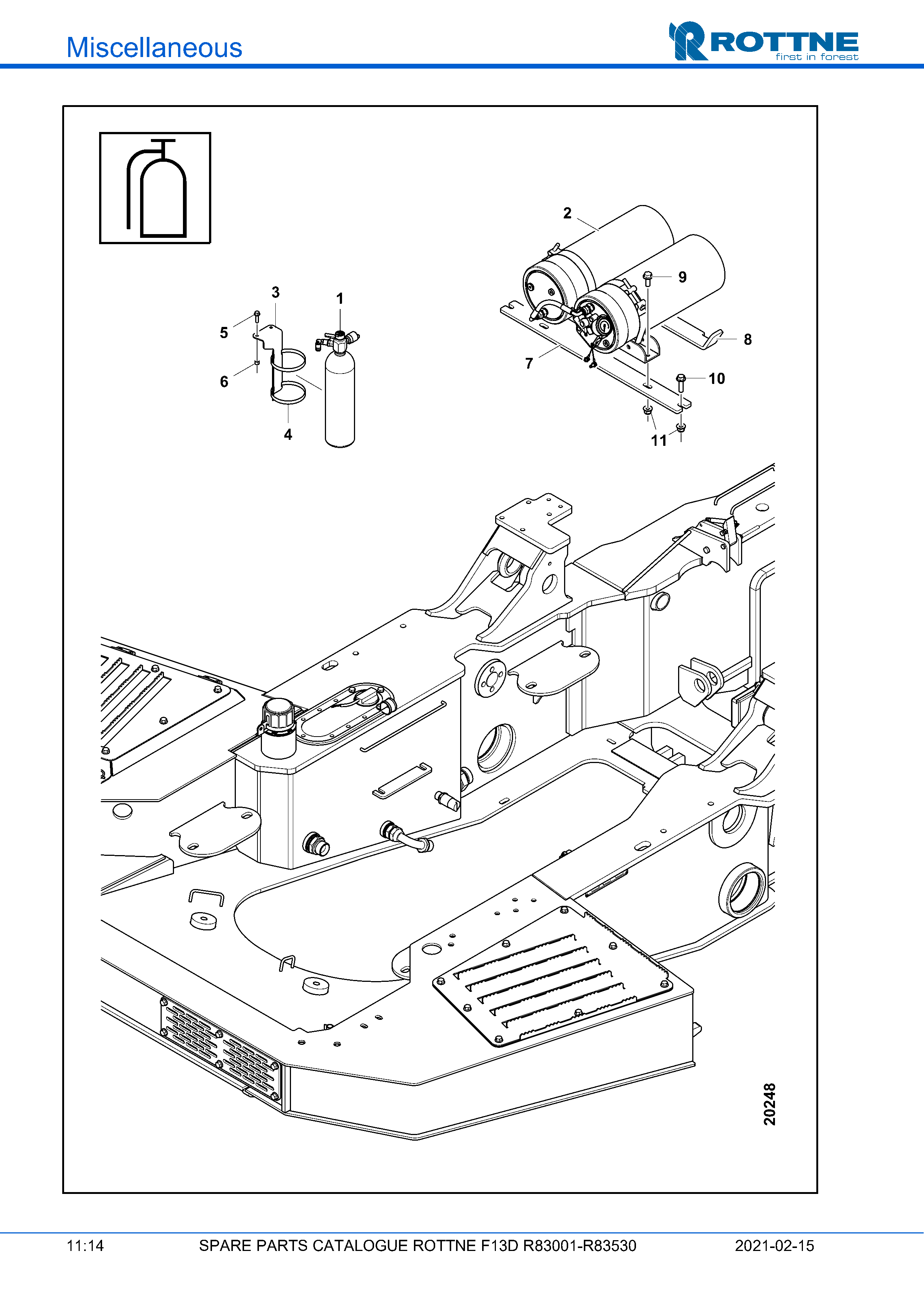 Контейнер и активационный картридж (F13D R83001–R83530, 2021-02-15)