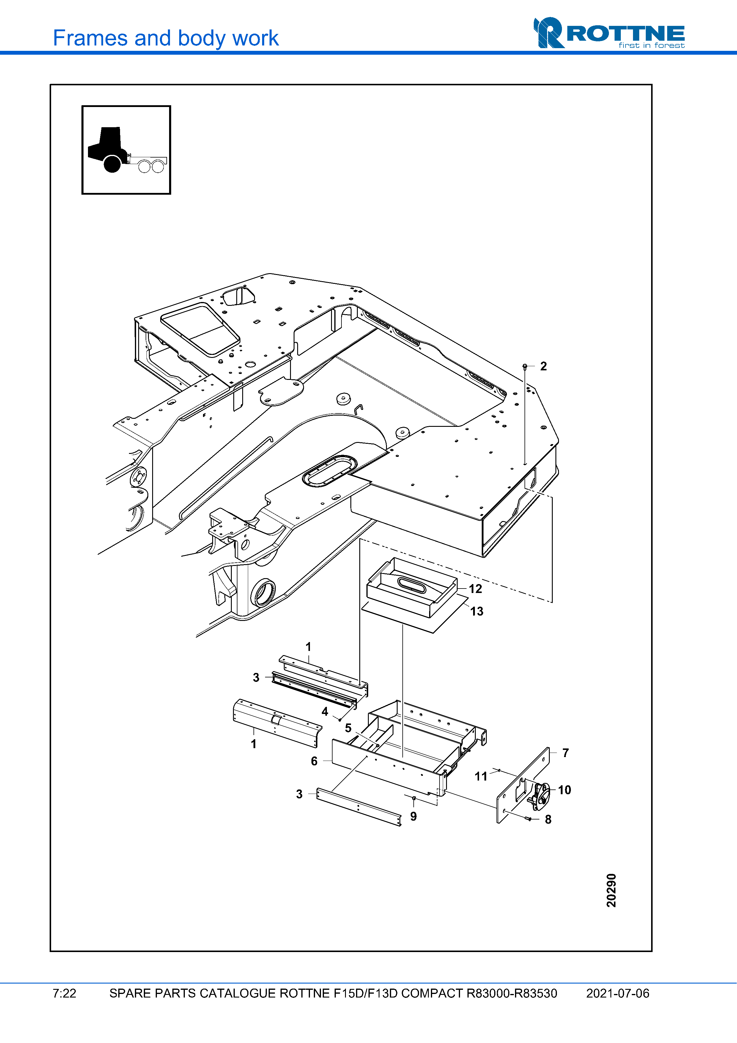 Отсек для хранения инструментов (F15D/F13D COMPACT R83000–R83530, 2021-07-06, 722358)