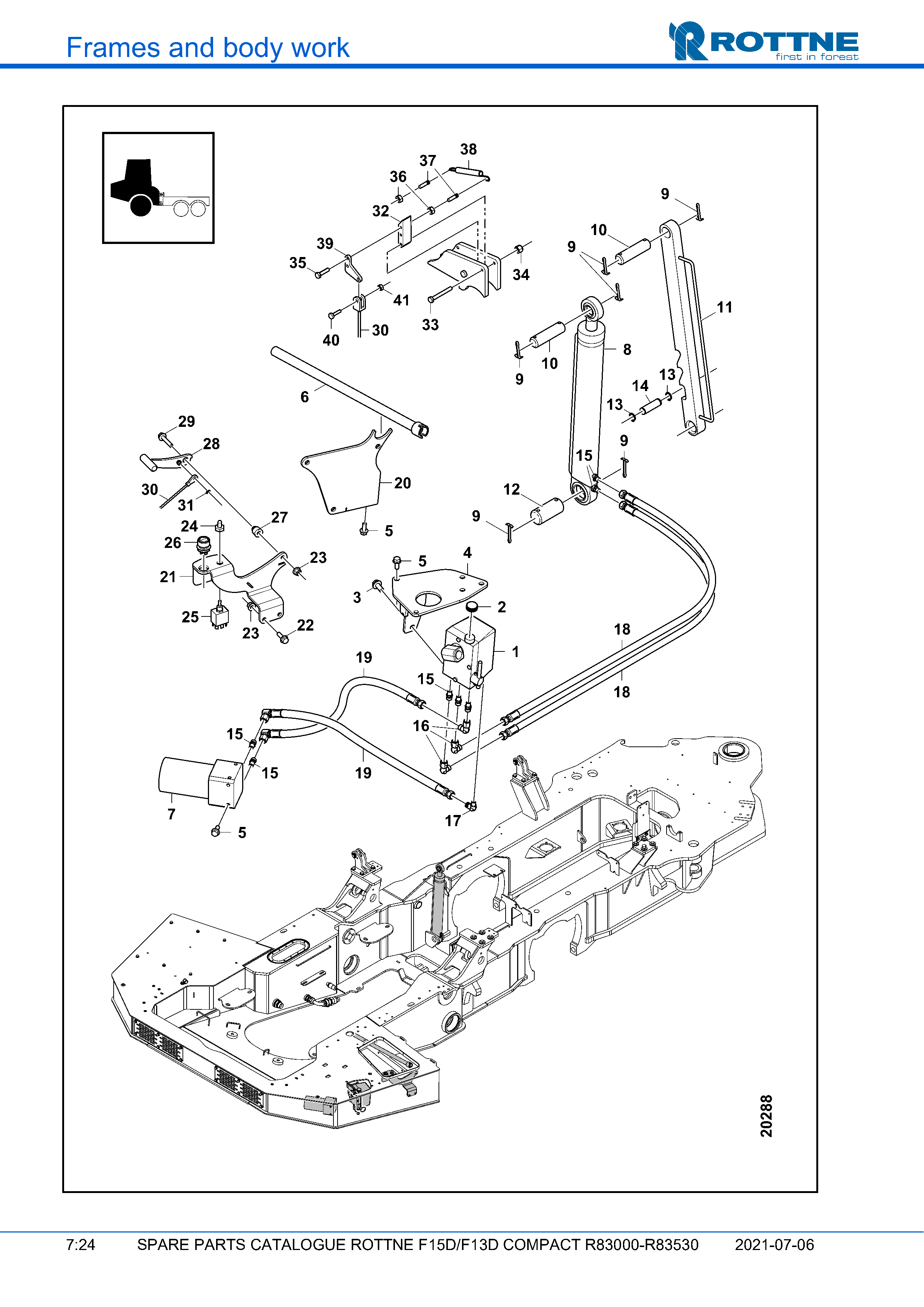 Подъём кабины (F15D/F13D COMPACT R83000–R83530, 2021-07-06, 722358)