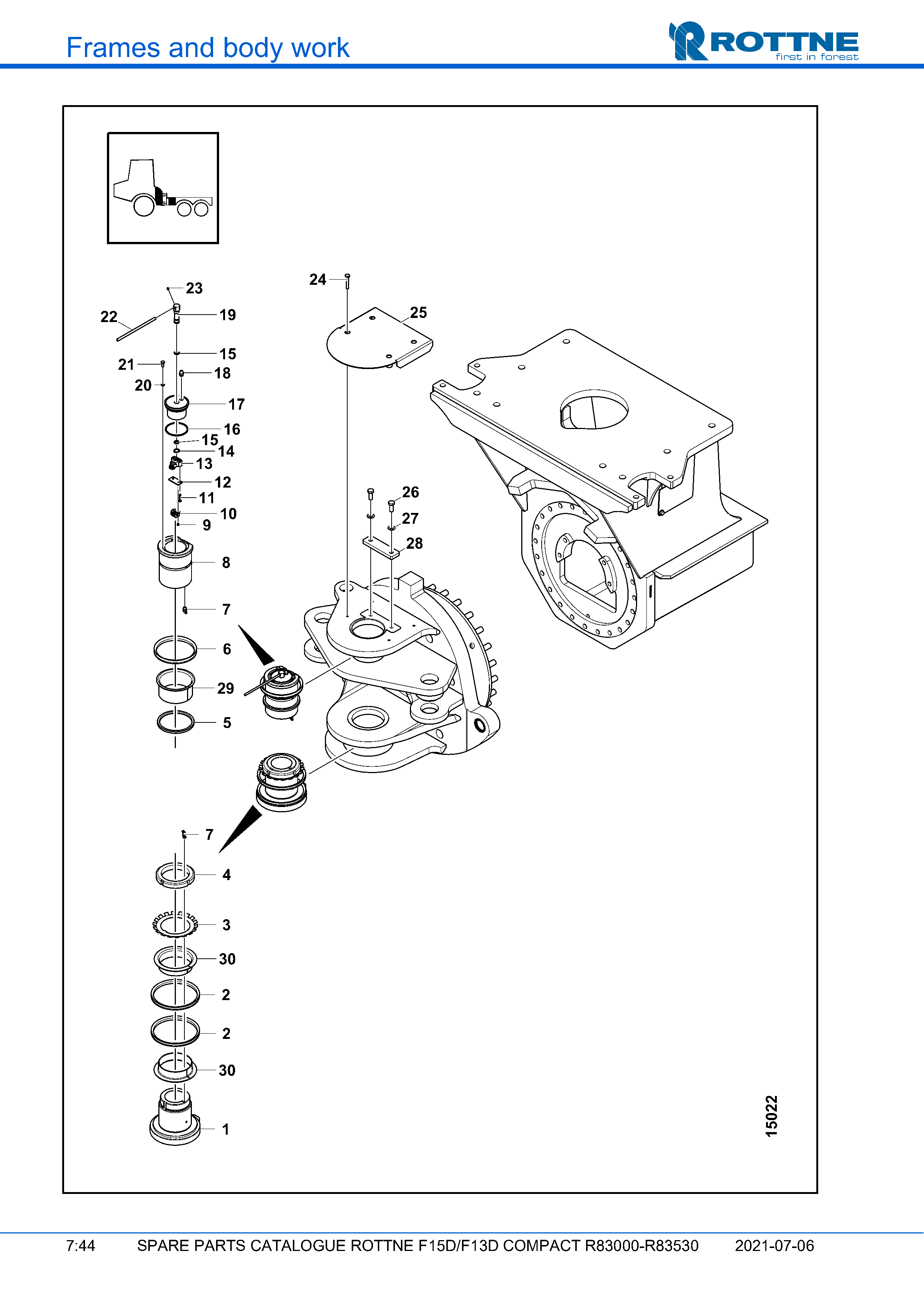 Карданные валы (F15D/F13D COMPACT R83000–R83530, 2021-07-06, 722358)