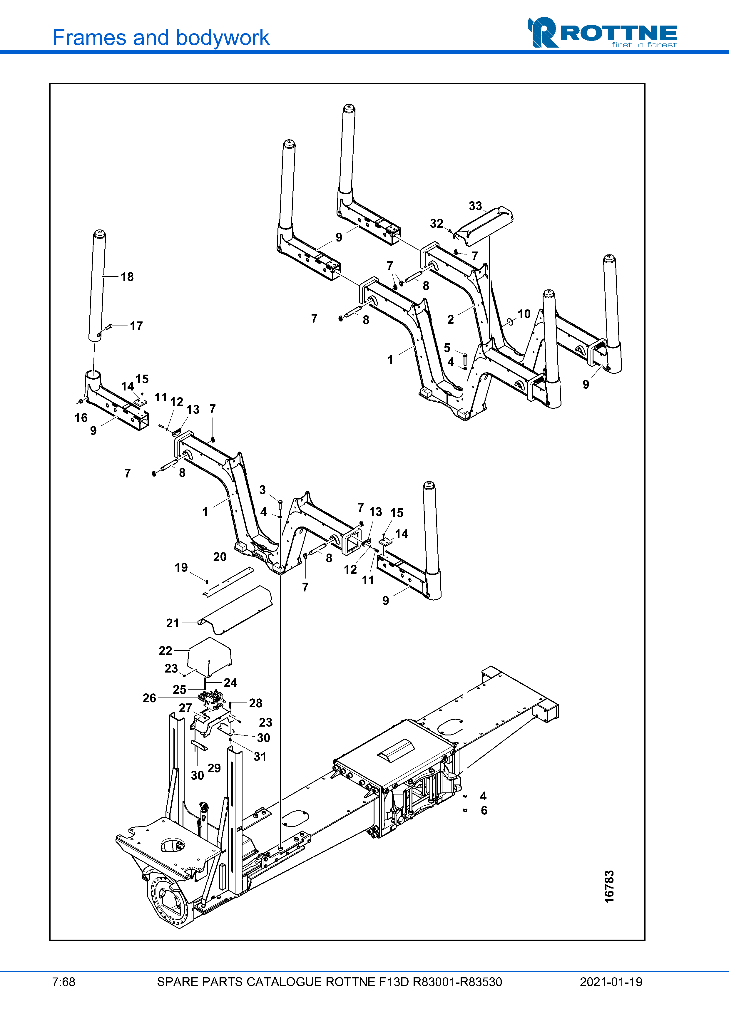 Коники, Wide Load и телескопические стойки (F13D R83001–R83530, 2021-01-19)