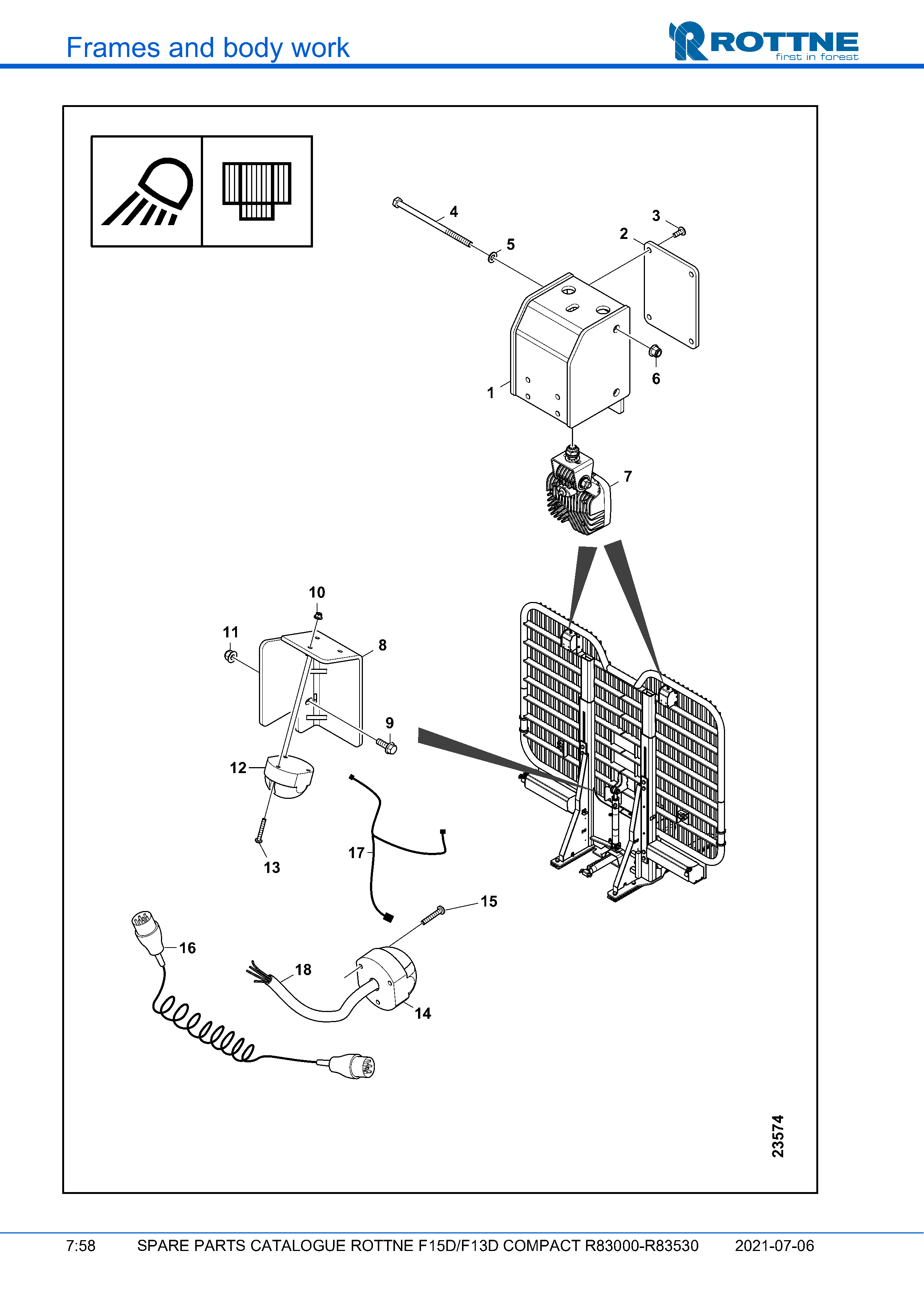 Освещение заголовочного щита, R83501- (F15D/F13D COMPACT R83000–R83530, 2021-07-06, 722360)