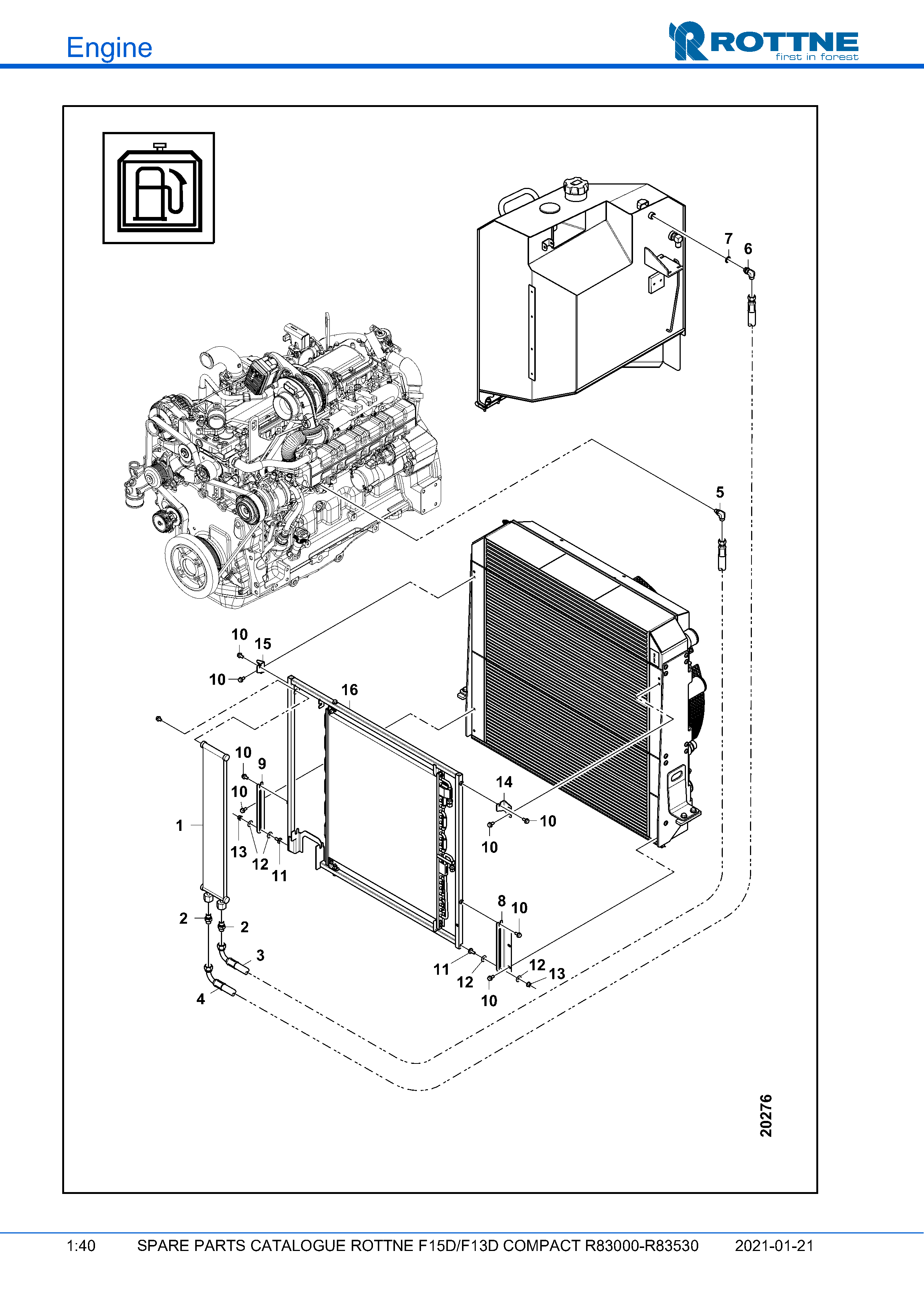 Охлаждение топлива (F15D/F13D COMPACT R83000–R83530, 2021-01-21)