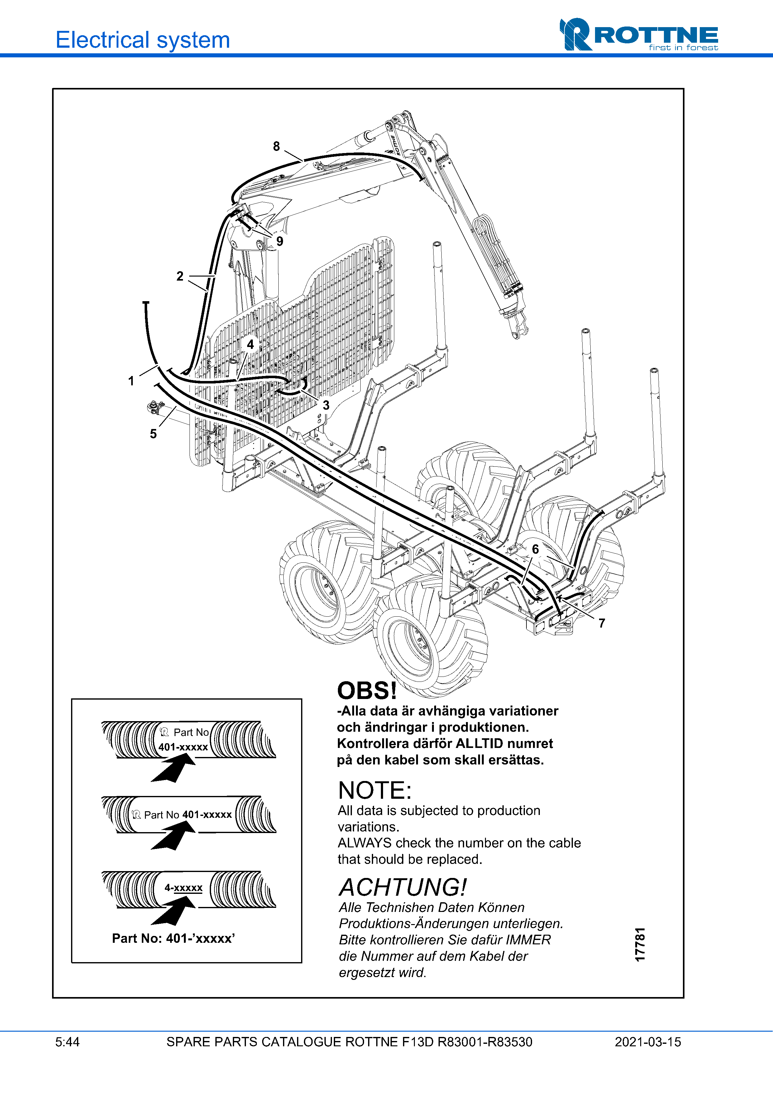 Задняя рама и манипулятор