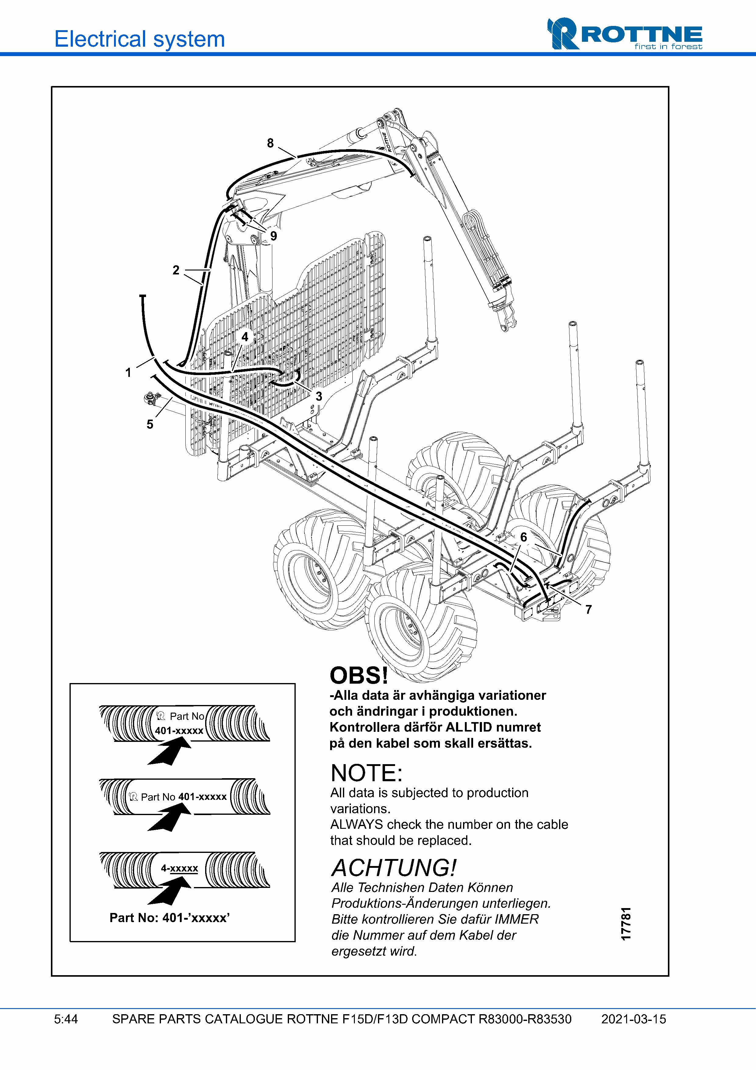Задняя рама и манипулятор