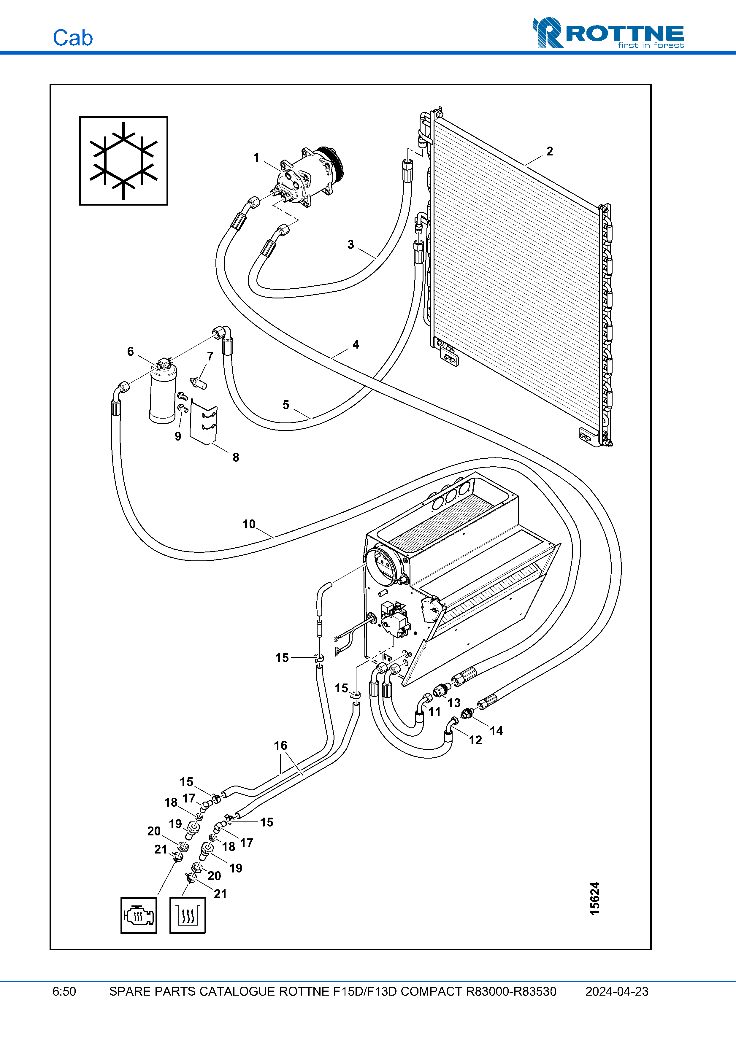 Шланги кондиционера (F15D/F13D COMPACT R83000–R83530, 2024-04-23)