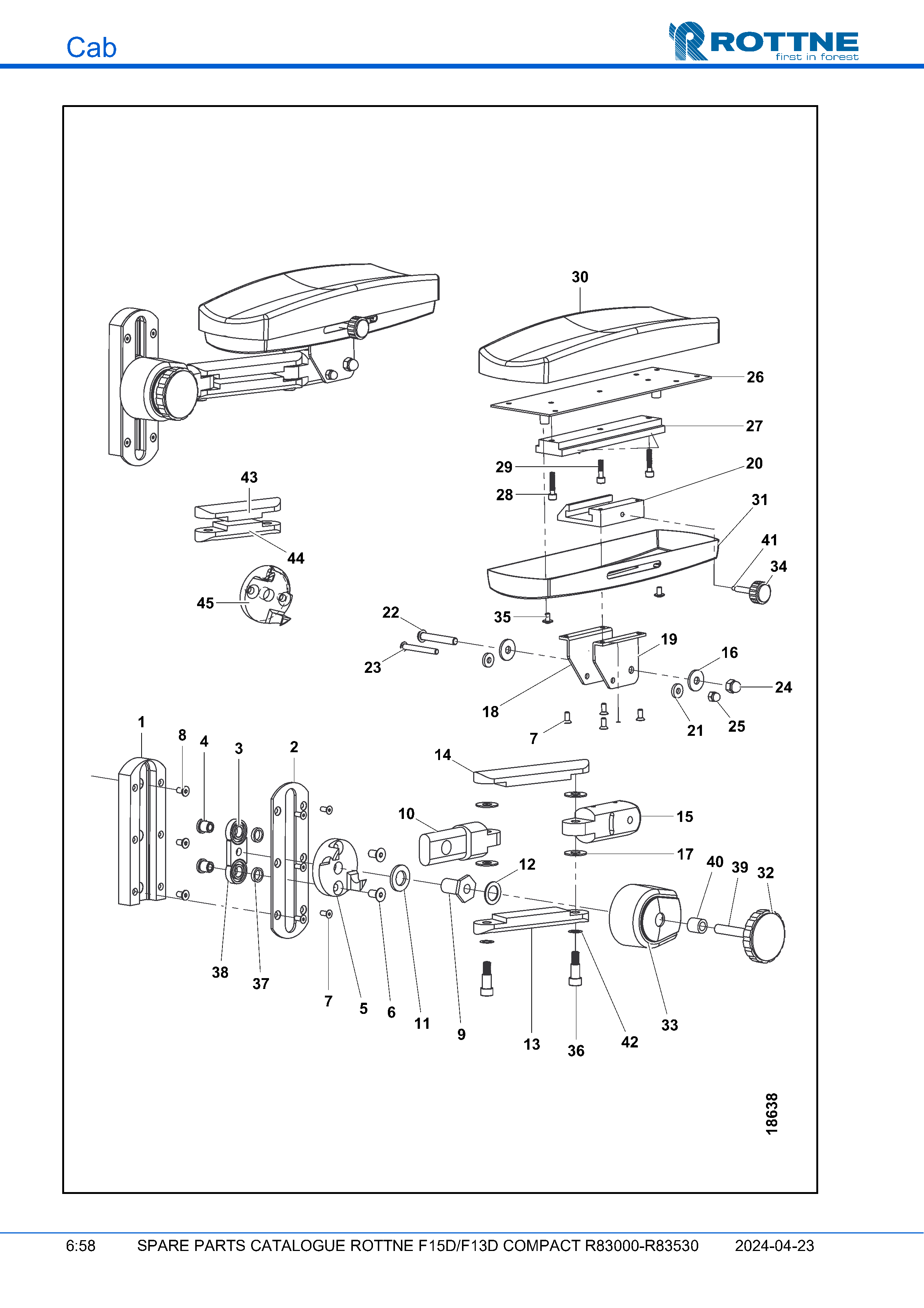 Подлокотник Armflex E 120/80 мм (F15D/F13D COMPACT R83000–R83530, 2024-04-23)