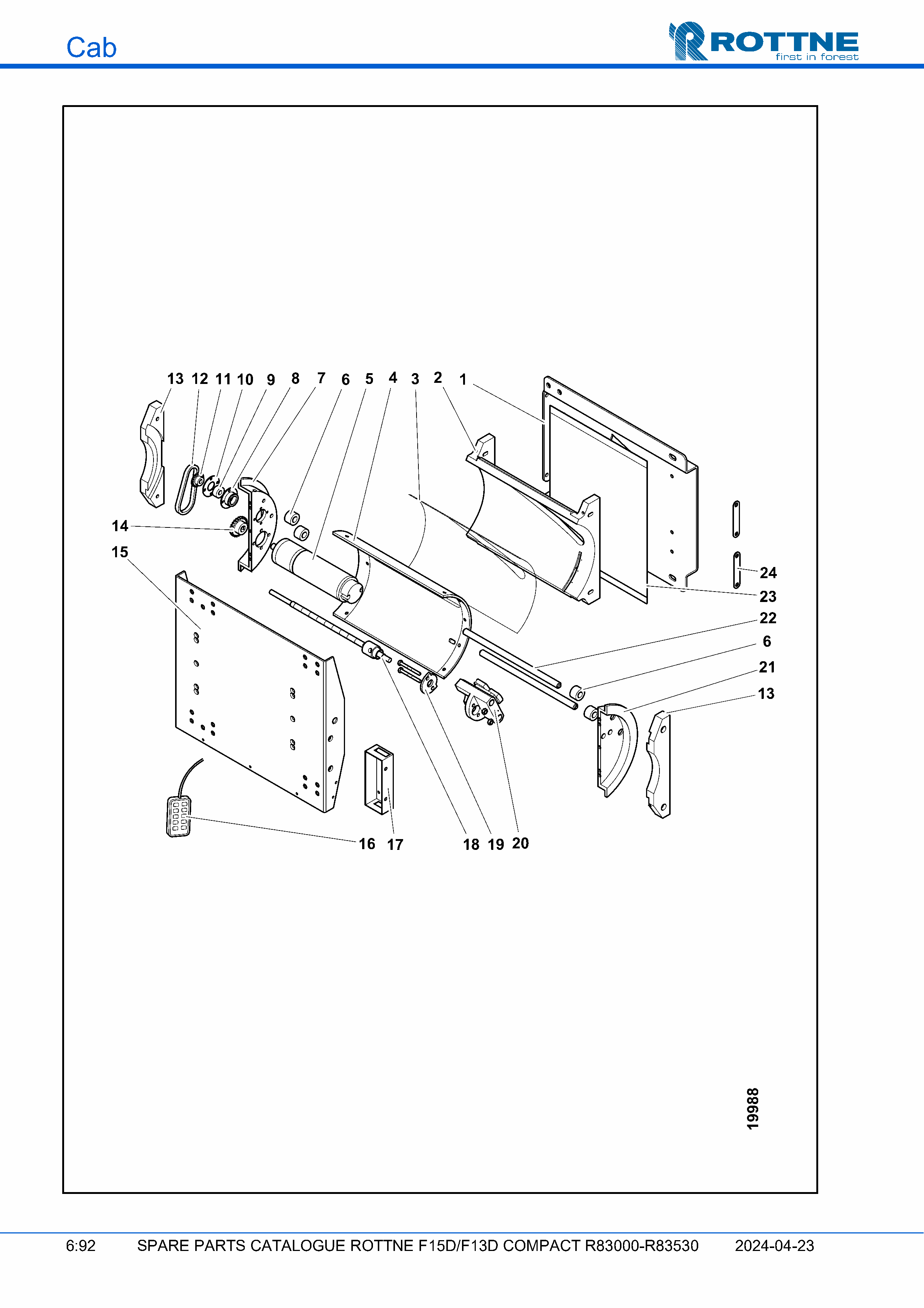 S/S Tilt, доп. оборудование (F15D/F13D COMPACT R83000–R83530, 2024-04-23)
