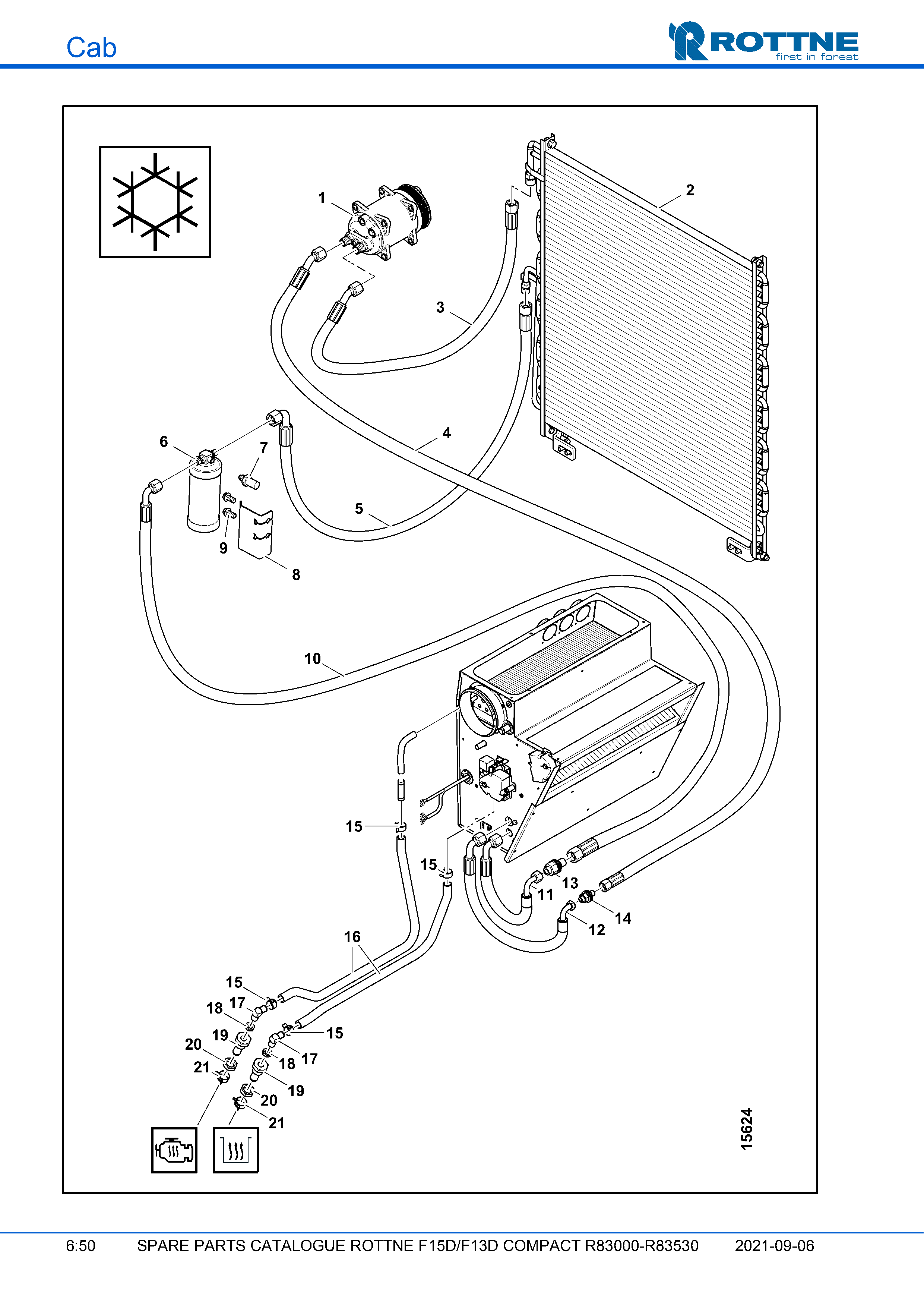 Шланги кондиционера (F15D/F13D COMPACT R83000–R83530, 2021-09-06)