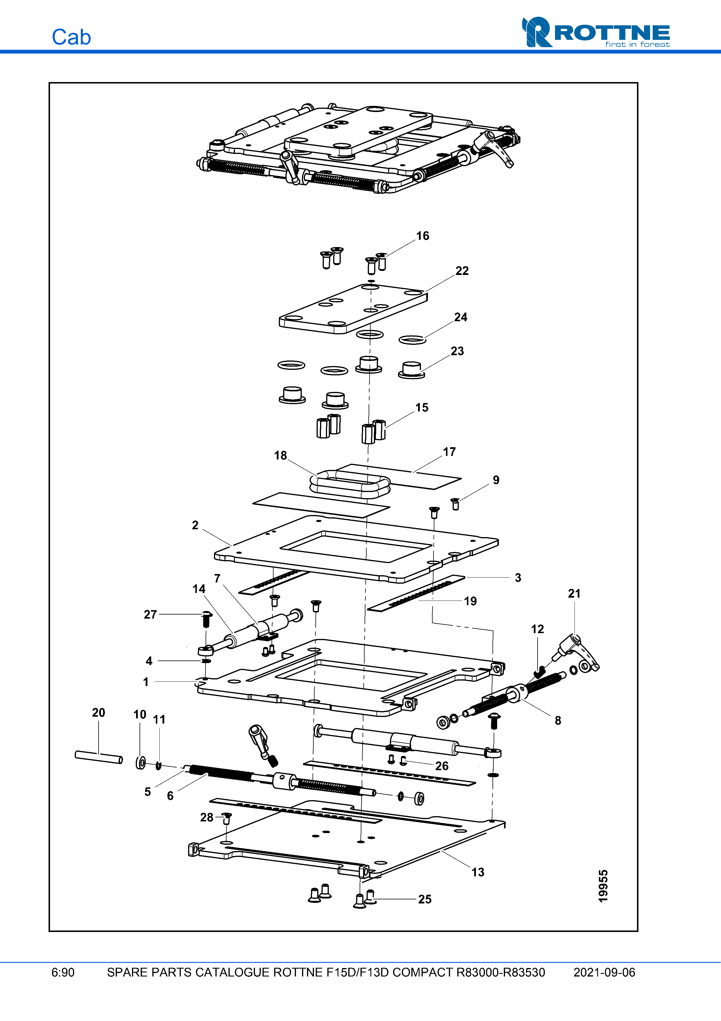 Плоскостной демпфер двойной, доп. оборудование (F15D/F13D COMPACT R83000–R83530, 2021-09-06)