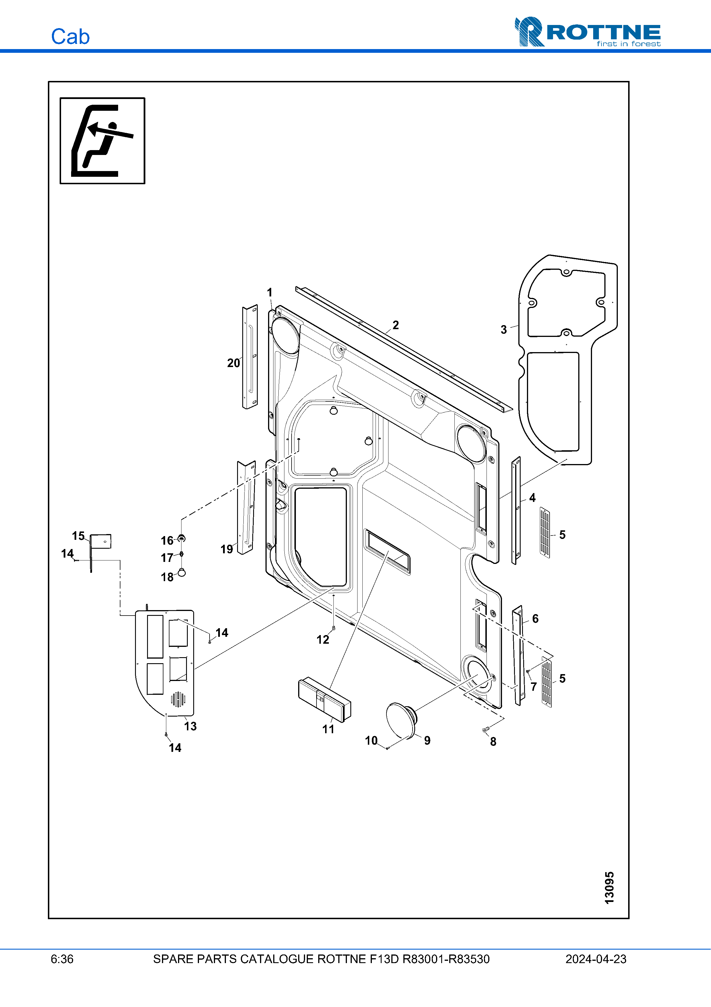 Панель крыши (F13D R83001–R83530, 2024-04-23)