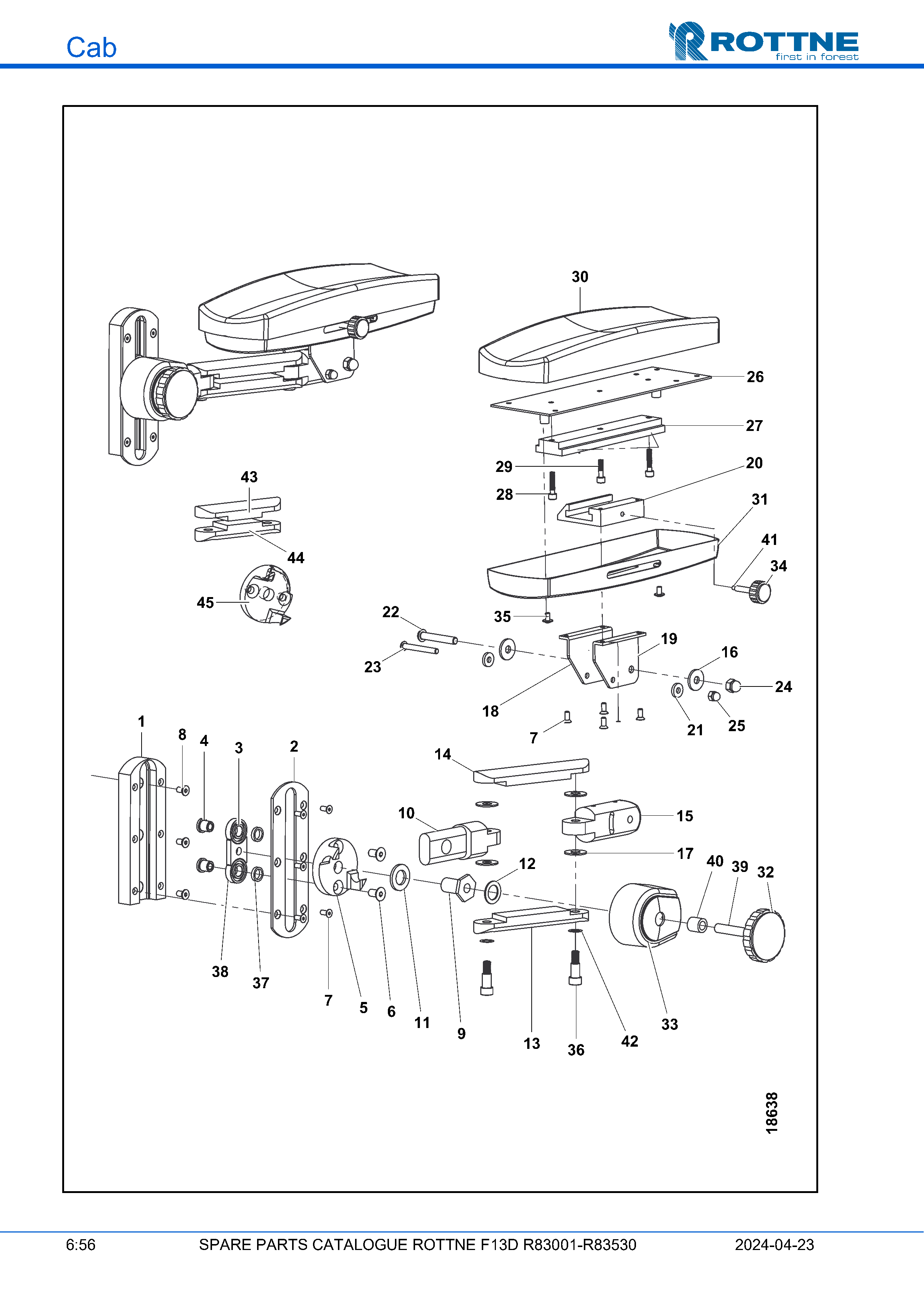 Подлокотник Armflex E 120/80 мм (F13D R83001–R83530, 2024-04-23)