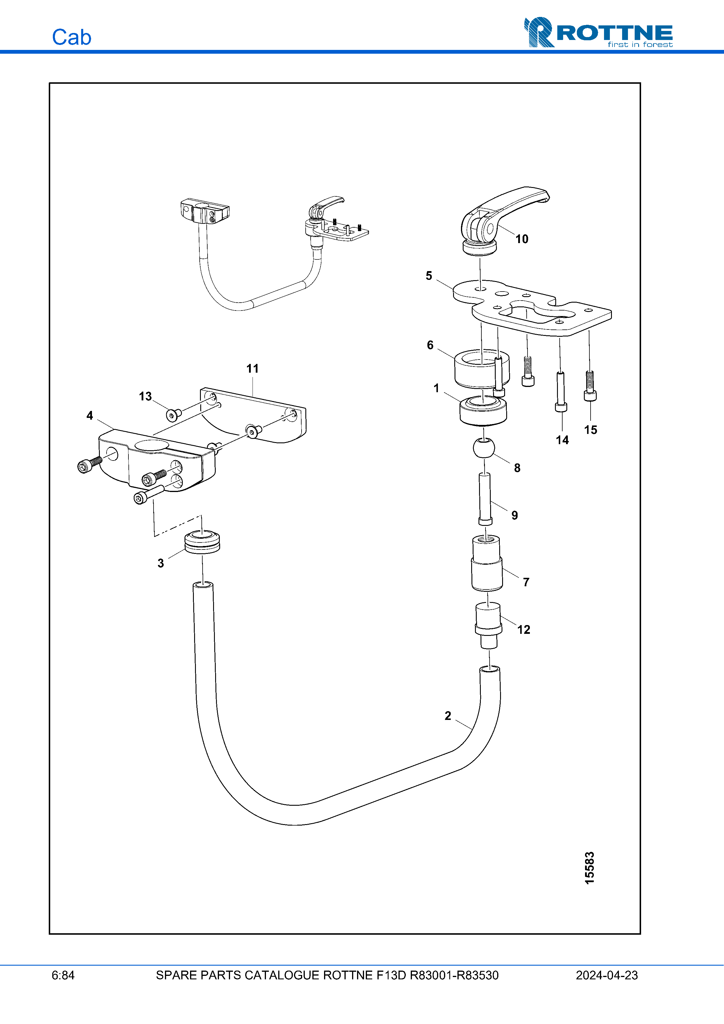 Кронштейн дисплея SITTAB, Rottne (F13D R83001–R83530, 2024-04-23)