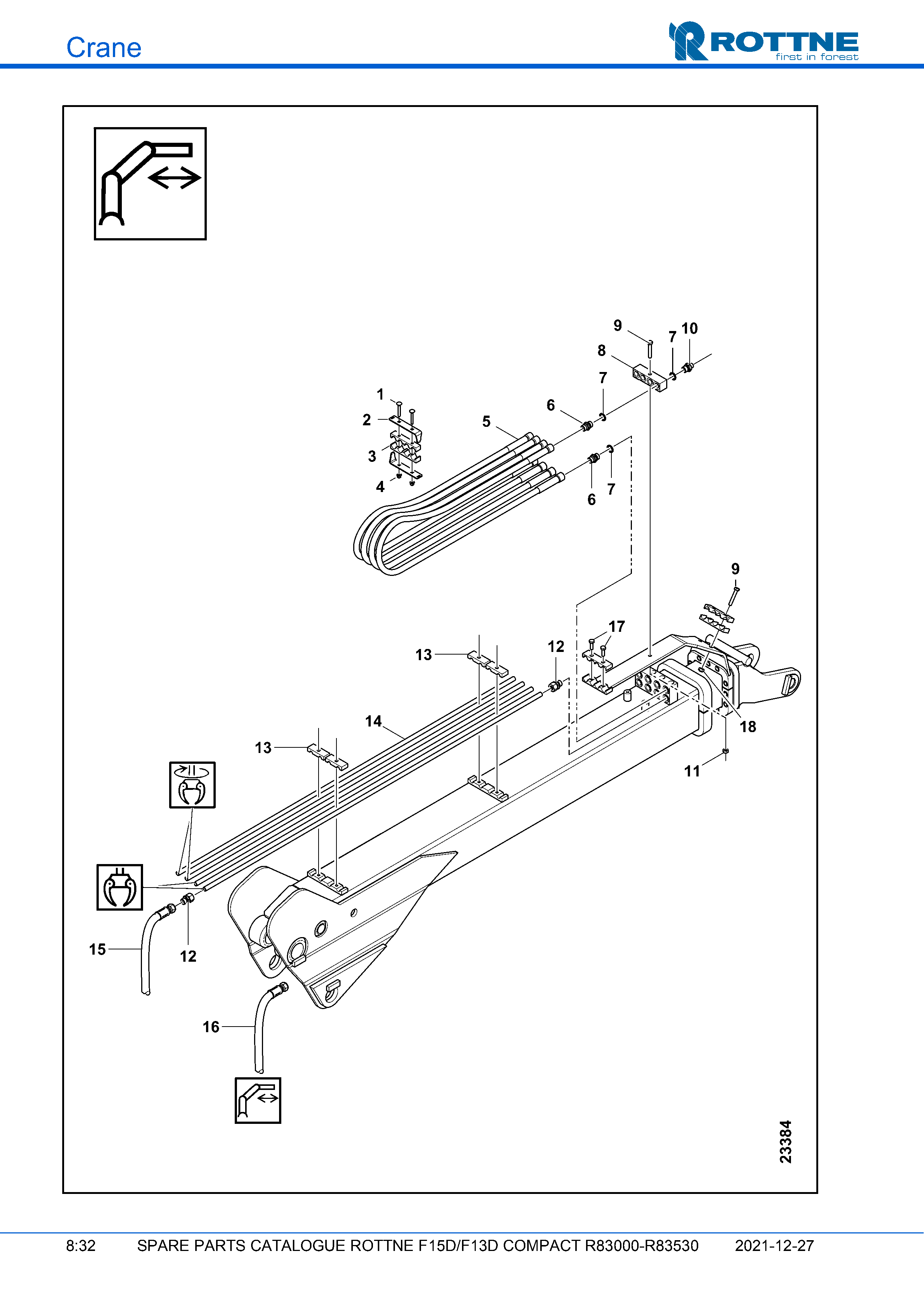 Шланги и трубы (F15D/F13D COMPACT R83000–R83530, 2021-12-27)