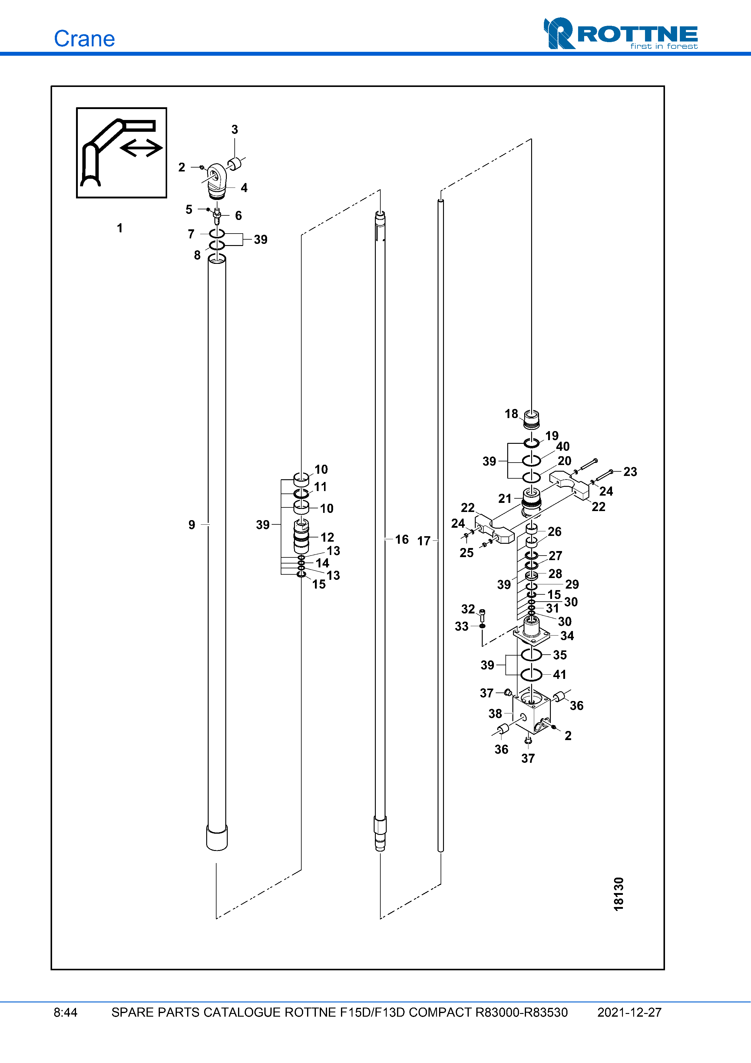 Гидроцилиндр (F15D/F13D COMPACT R83000–R83530, 2021-12-27)
