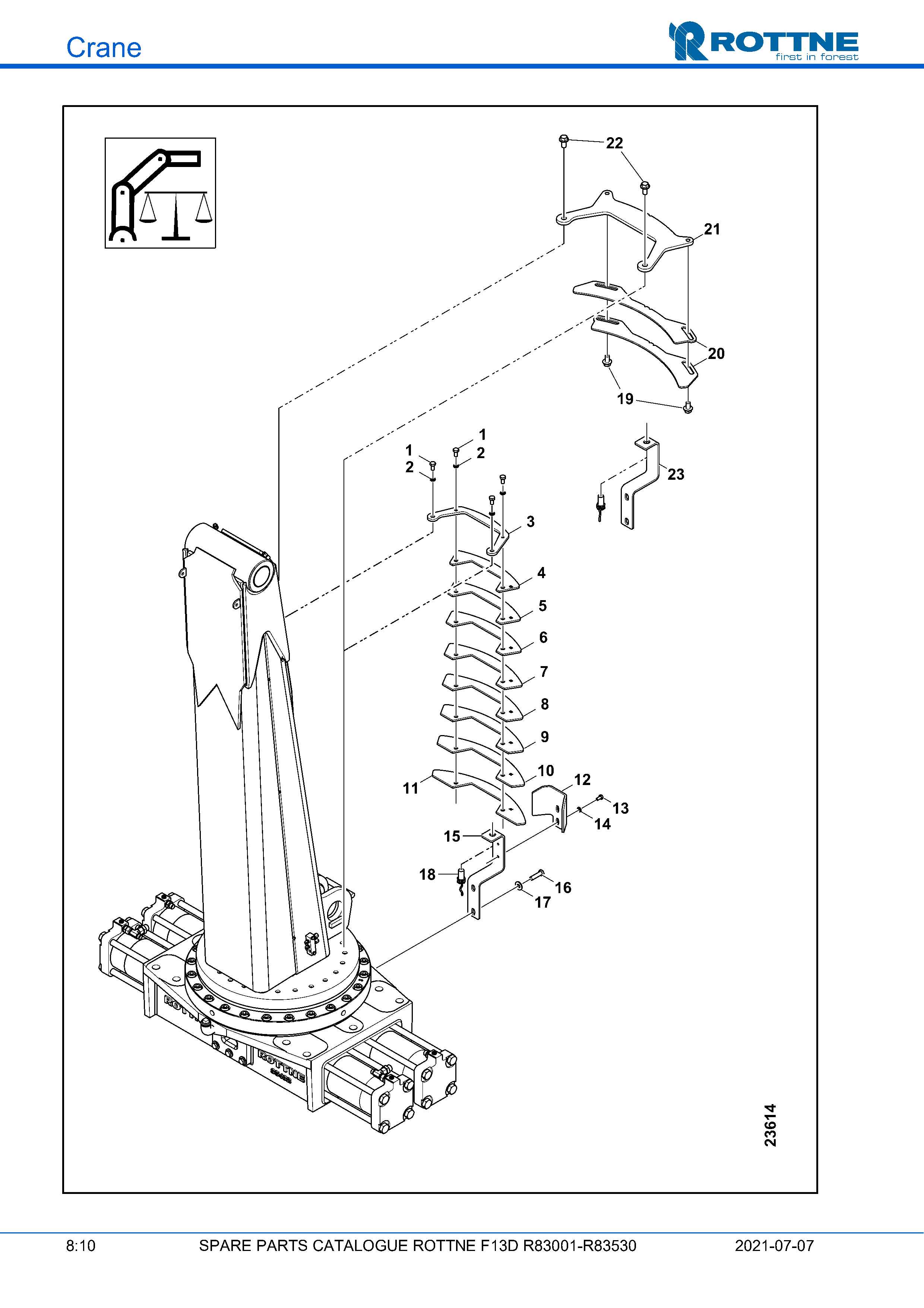 Крановые весы, индуктивный датчик (F13D R83001–R83530, 2021-07-07)