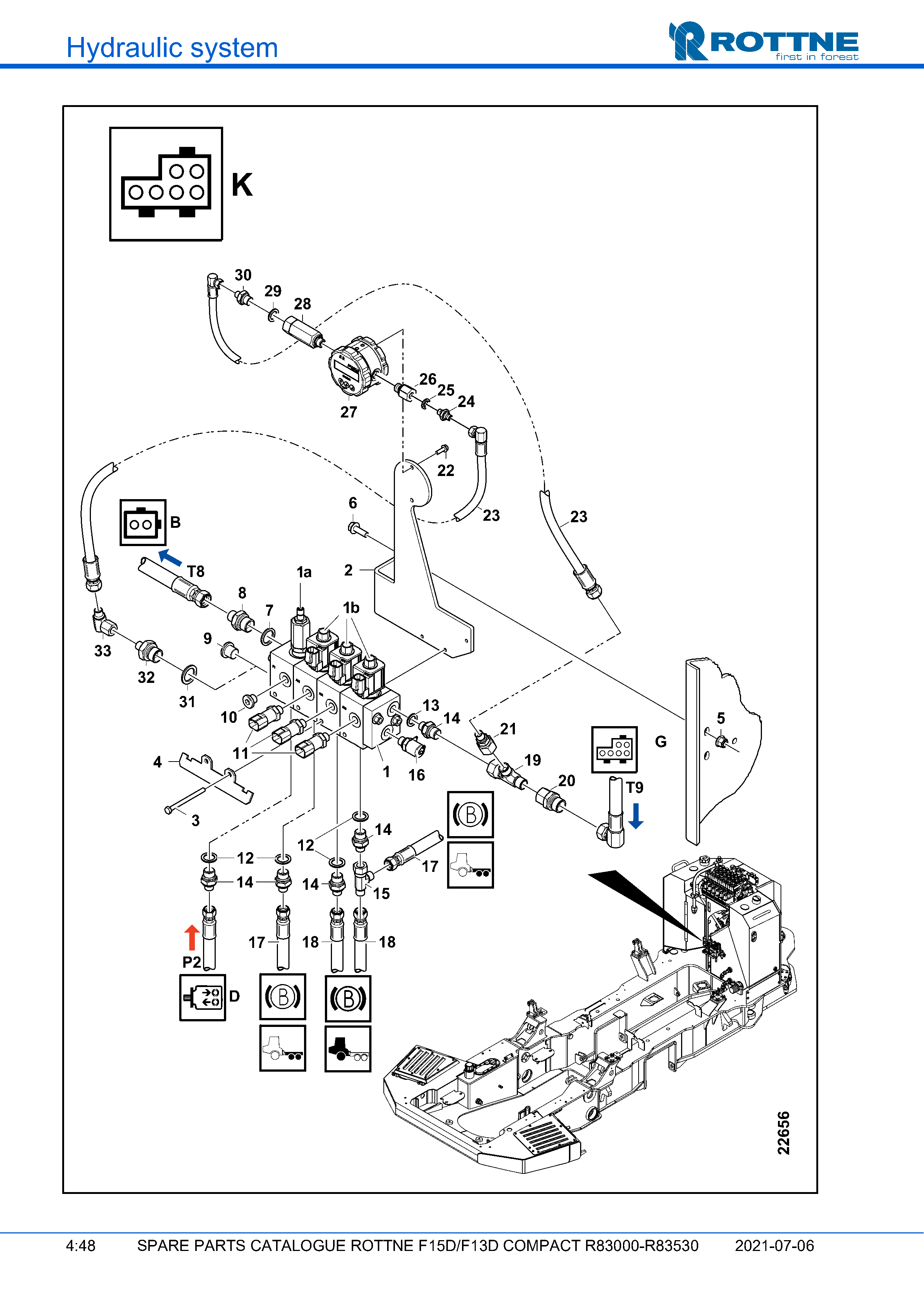 Тормоз "K" (F15D/F13D COMPACT R83000–R83530, 2021-07-06, 722382)