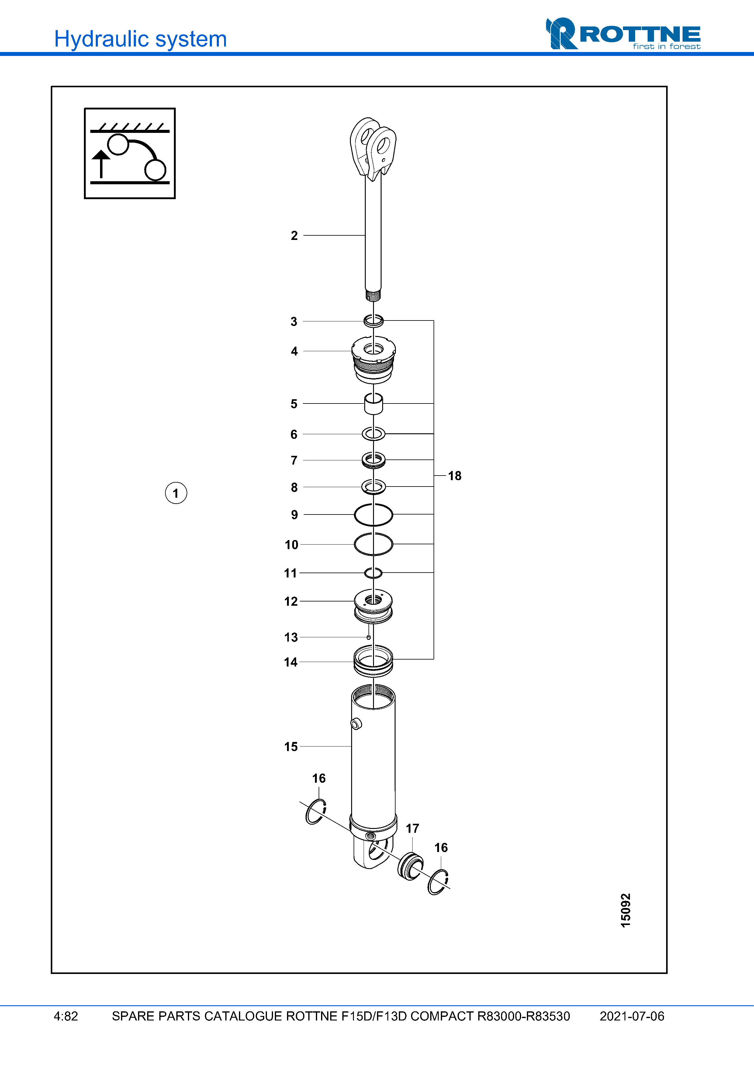 Боги-лифт, цилиндр (F15D/F13D COMPACT R83000–R83530, 2021-07-06, 722382)