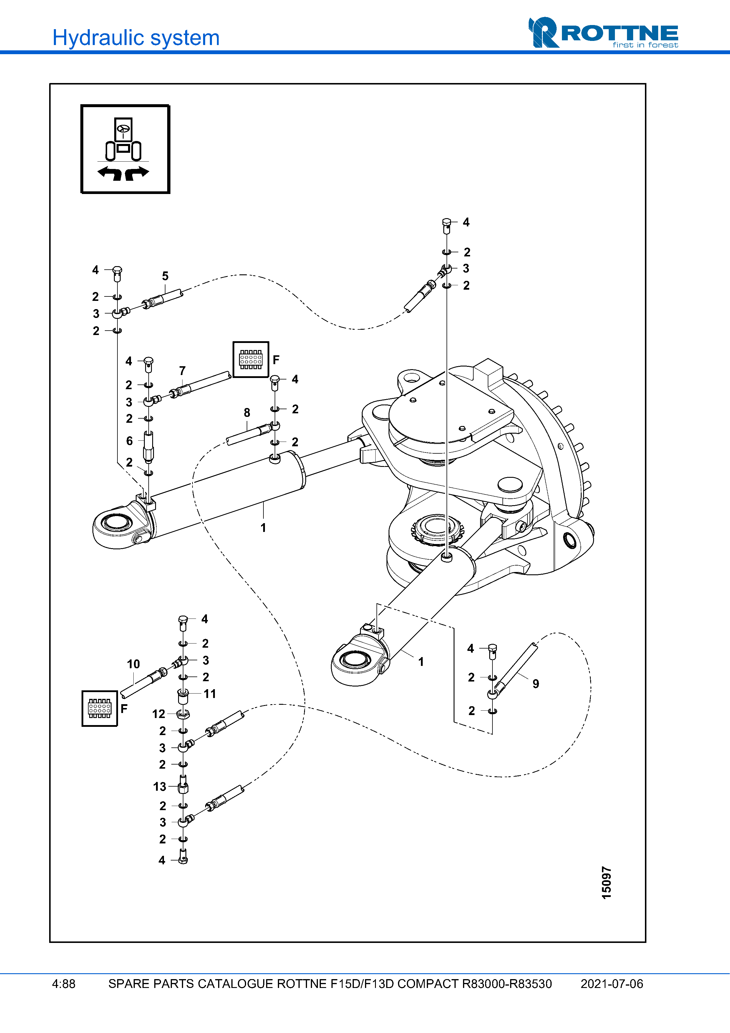 Рулевое управление, -R83230 (F15D/F13D COMPACT R83000–R83530, 2021-07-06, 722382)