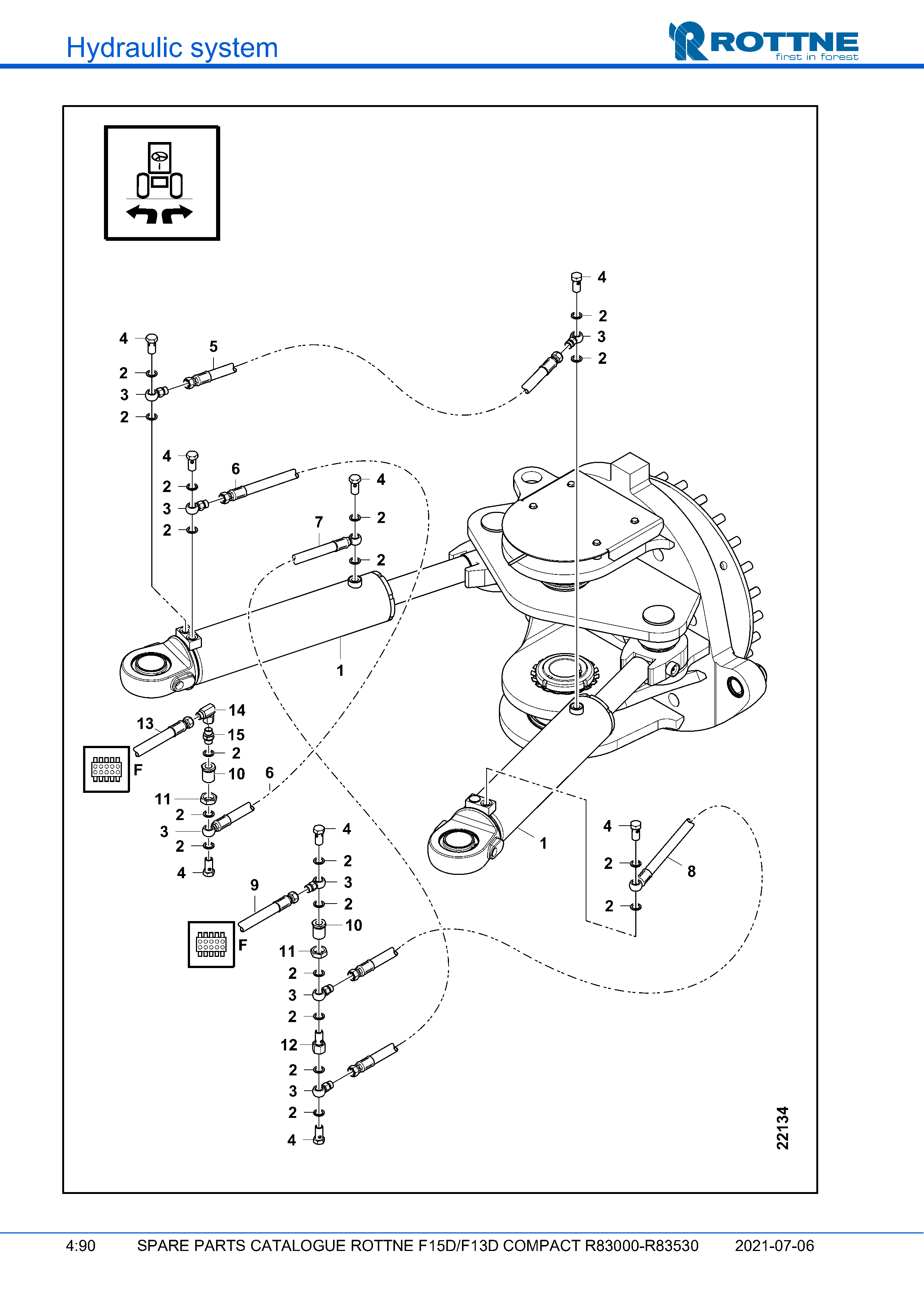 Рулевое управление, R83301- (F15D/F13D COMPACT R83000–R83530, 2021-07-06, 722382)