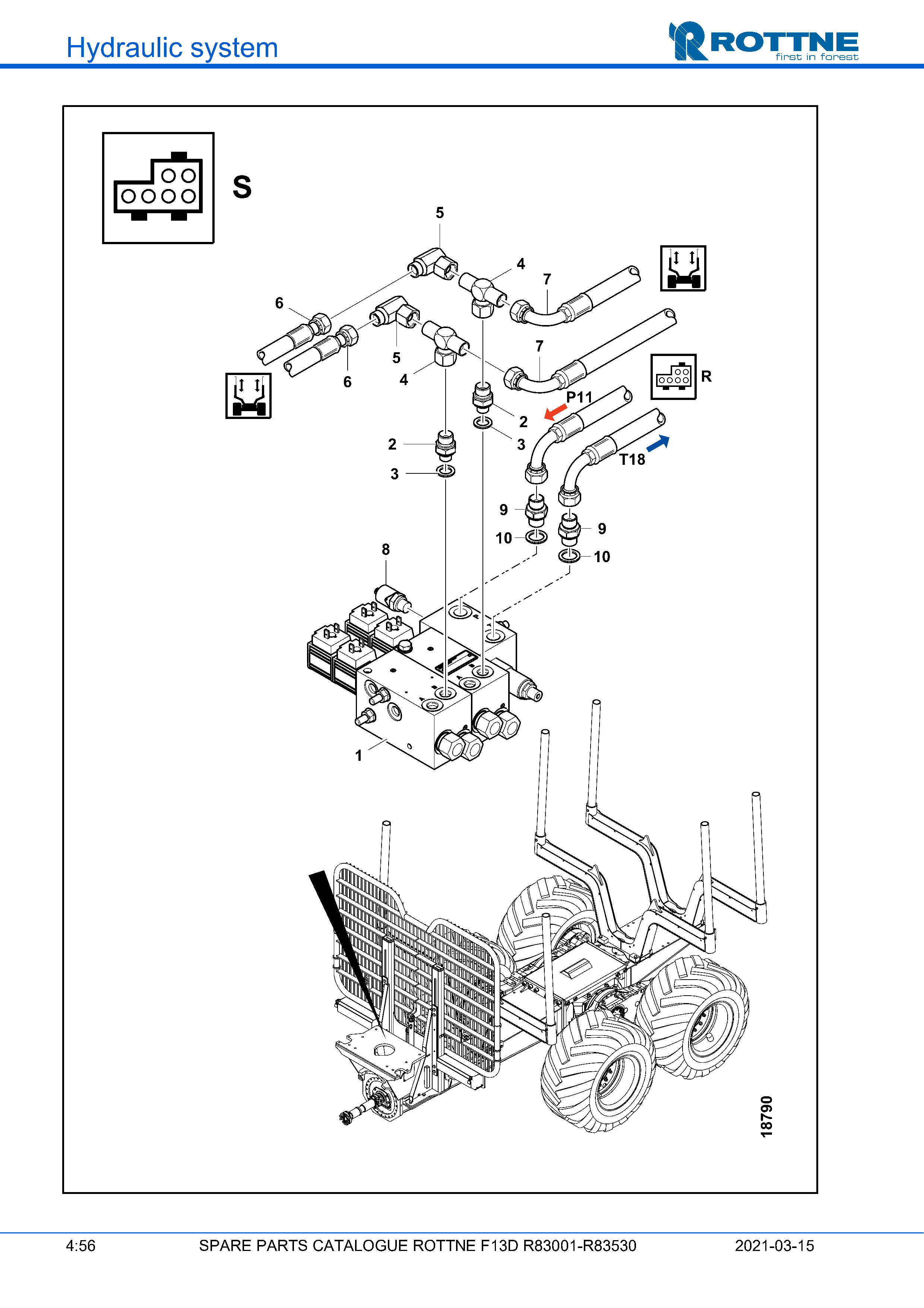 Телескопическая стойка "S" (F13D R83001–R83530, 2021-03-15)