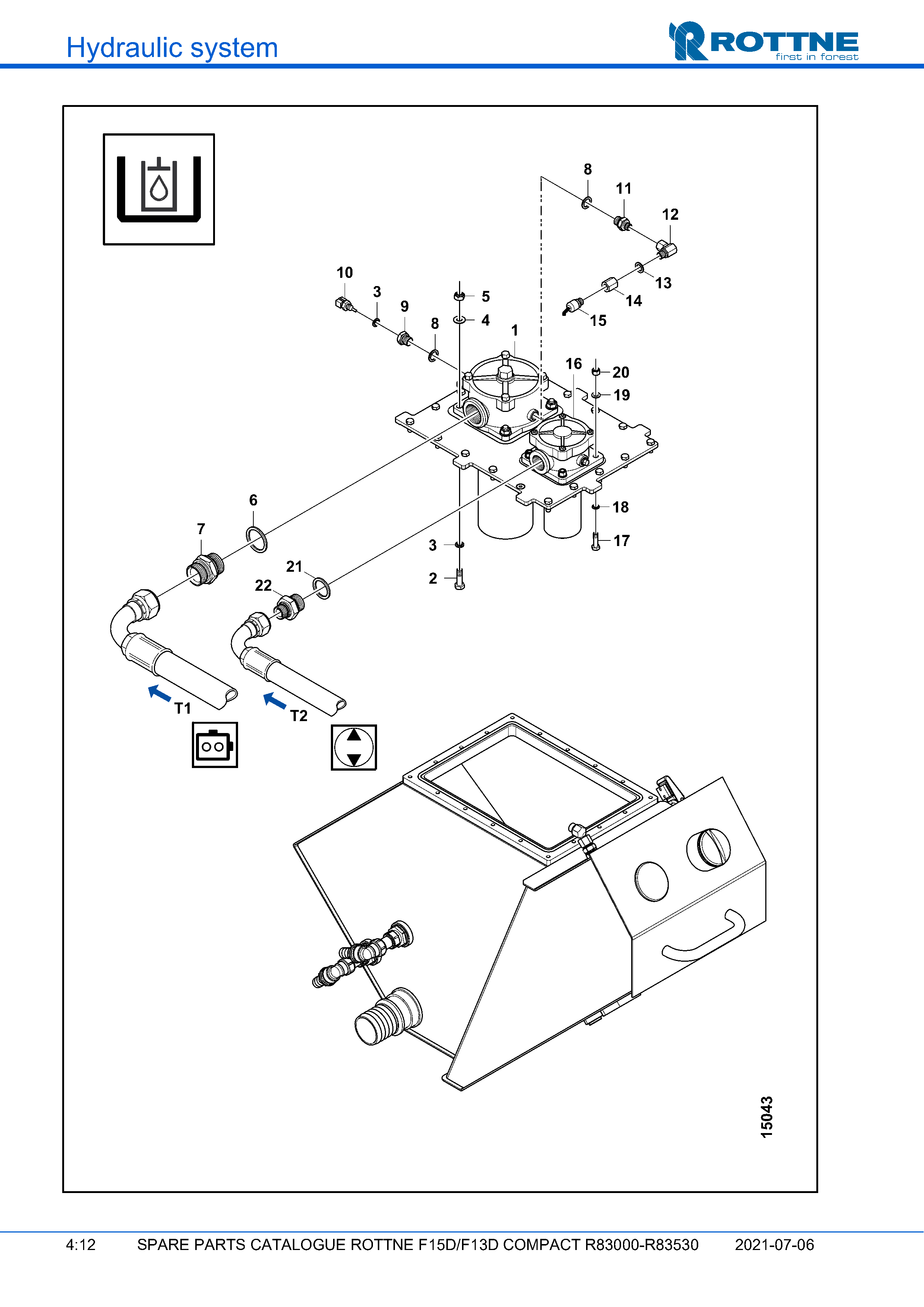 Возвратная линия (F15D/F13D COMPACT R83000–R83530, 2021-07-06, 722384)