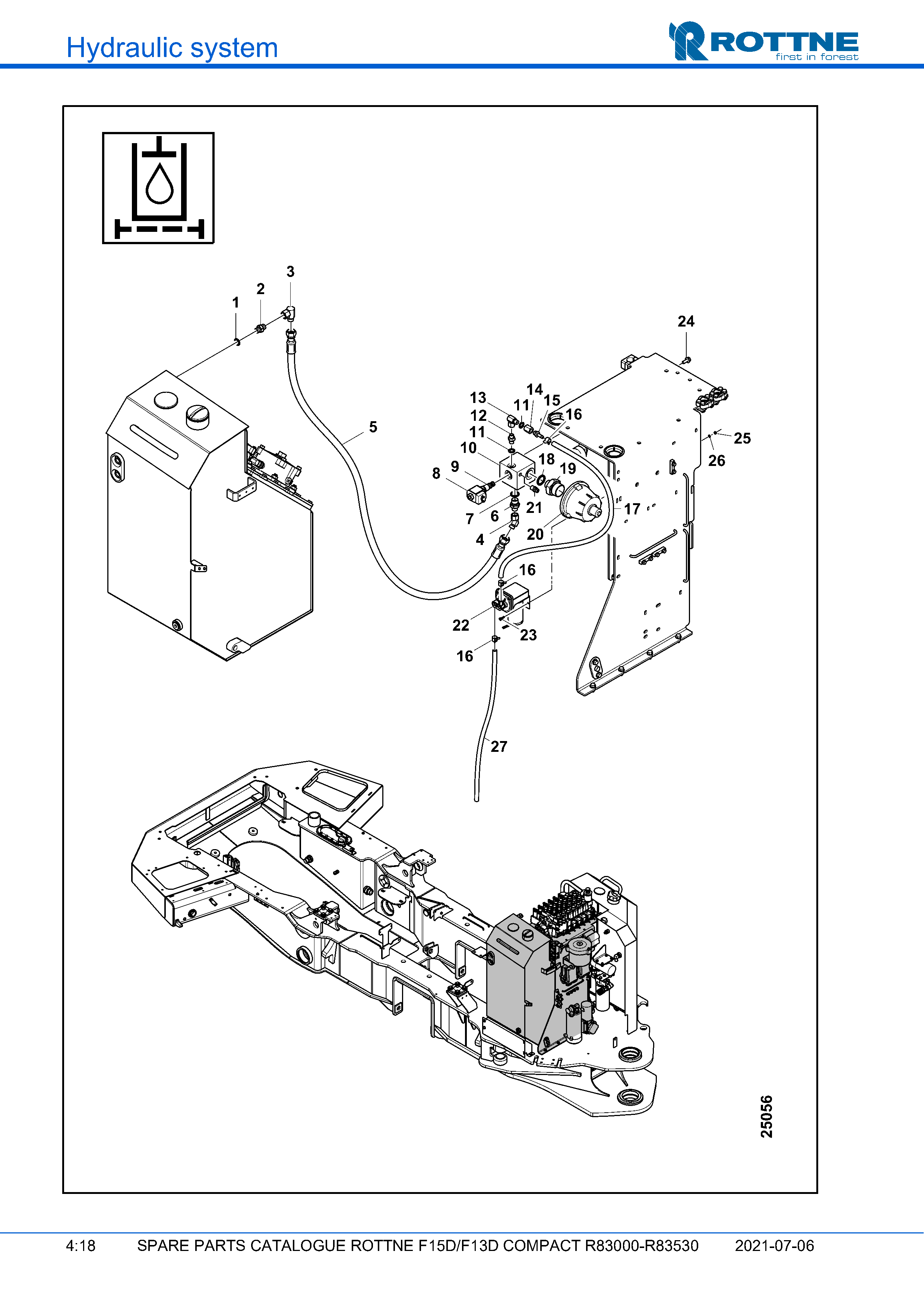 Сапунный фильтр и вакуумный насос (F15D/F13D COMPACT R83000–R83530, 2021-07-06, 722384)