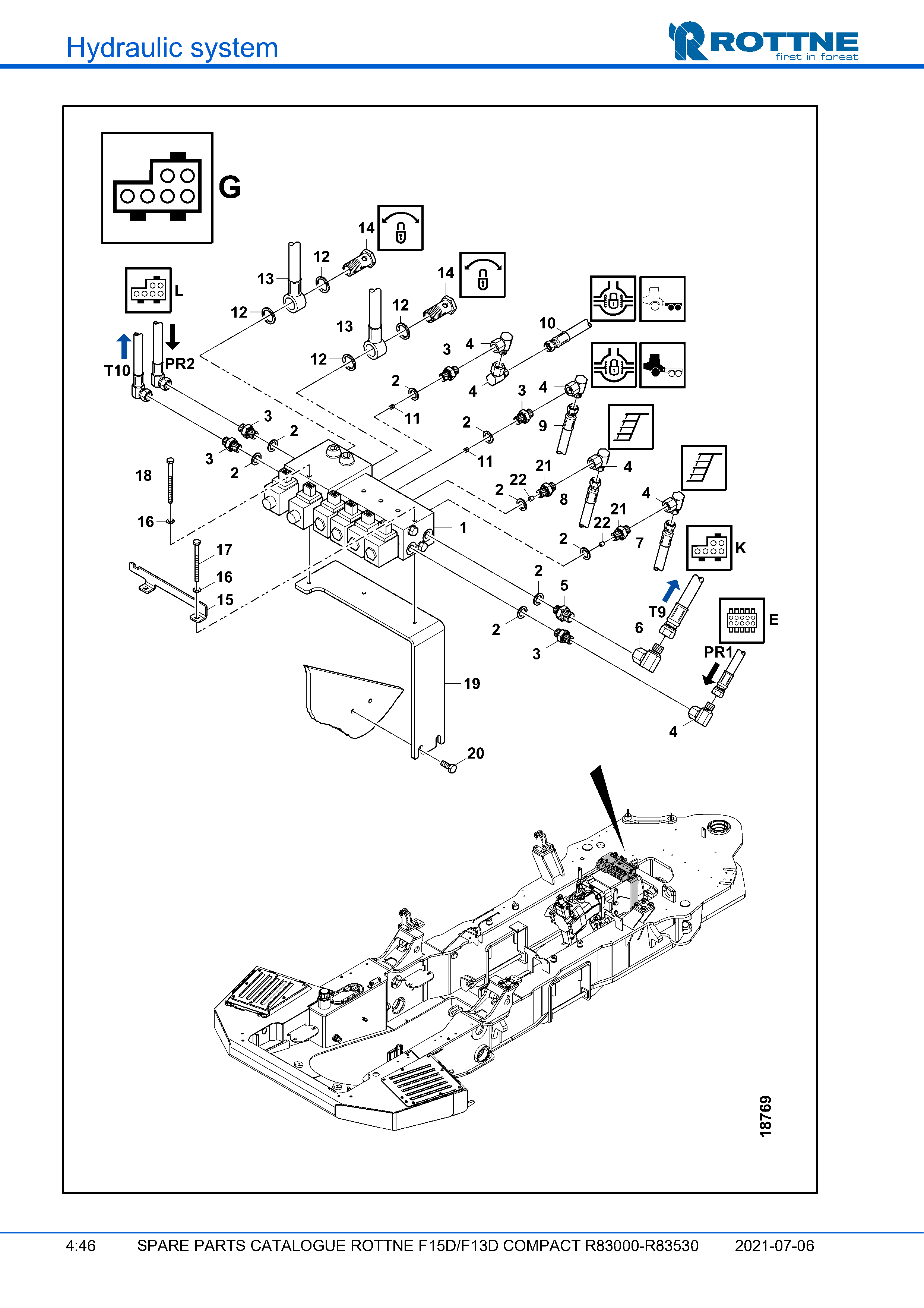 Лестница/диф./стаб. центр. шарнира "G" (F15D/F13D COMPACT R83000–R83530, 2021-07-06, 722384)