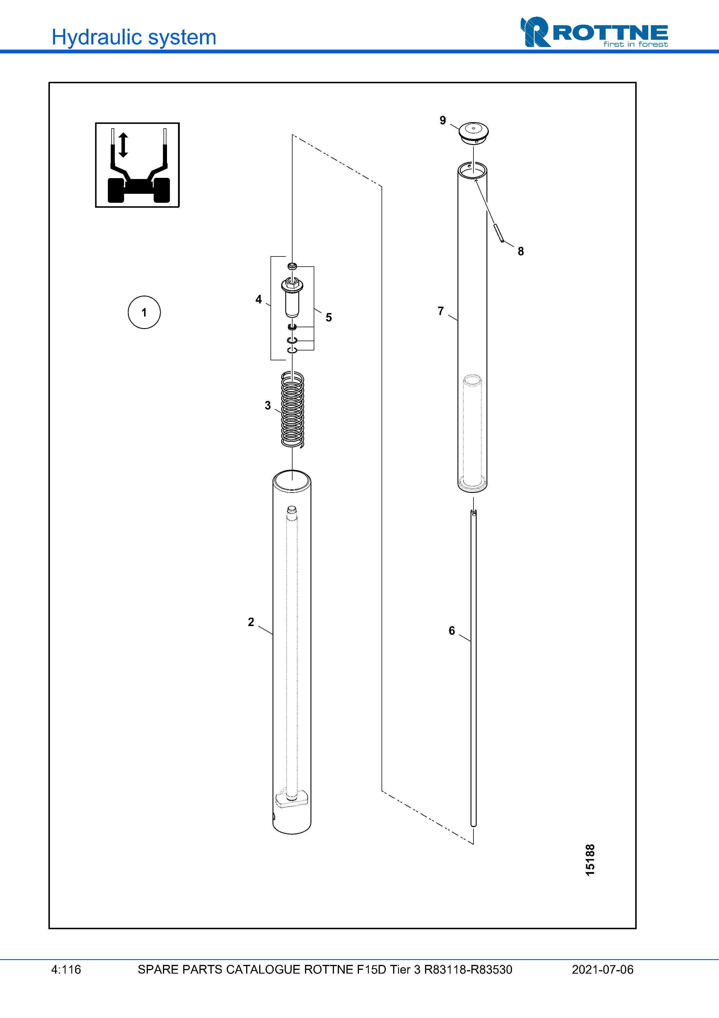Телескопическая стойка