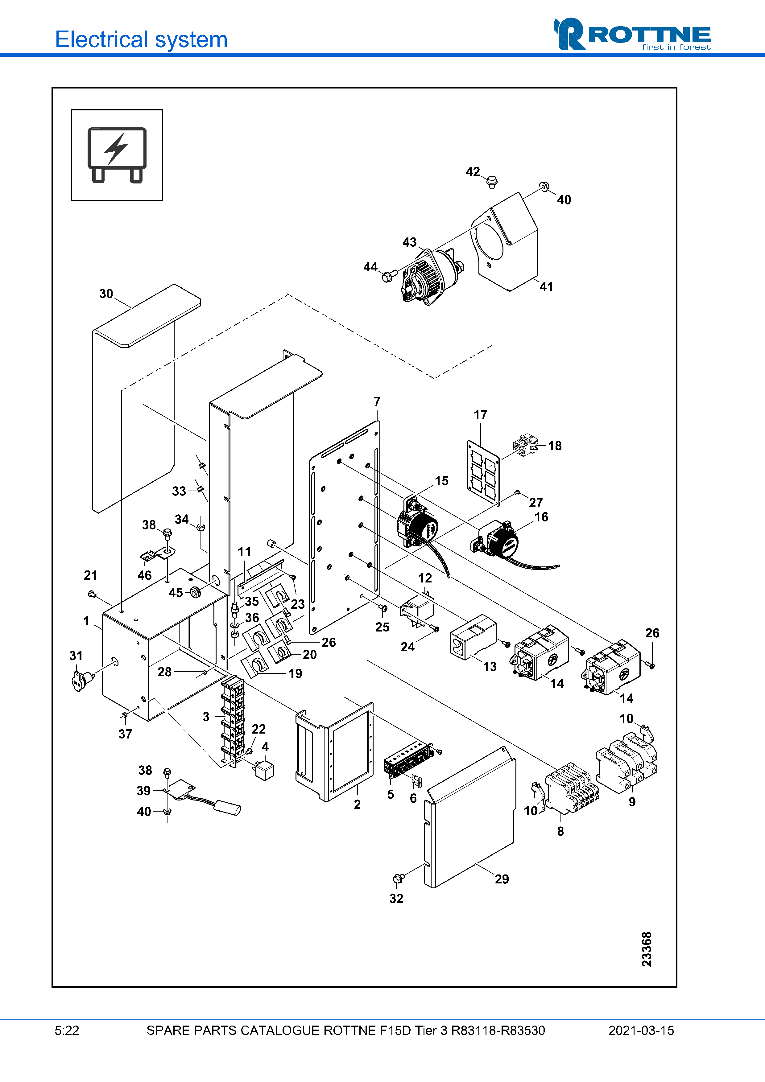 Распределительный бокс в среднем капоте