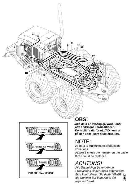 Электропроводка передней рамы