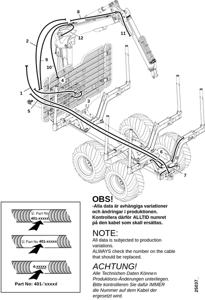 Электропроводка задней рамы