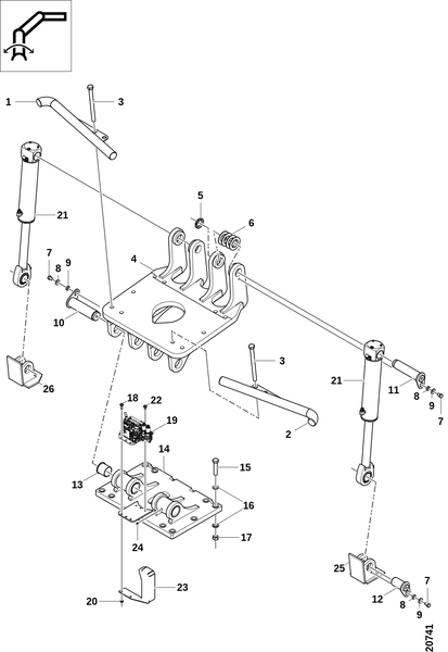 Пластина наклона, наклон манипулятора
