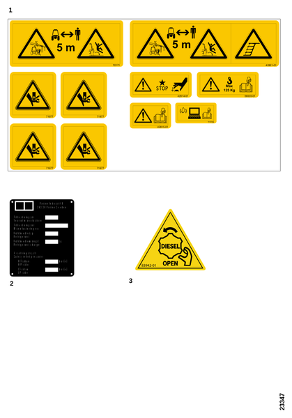 Наклейки безопасности 3