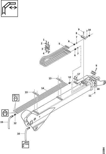 Шланги и трубы,​ удлинительный блок 1,​4м
