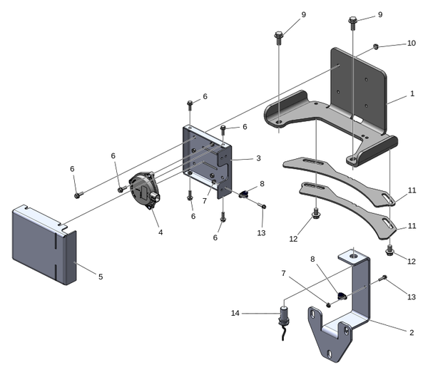 Датчик угла башни манипулятора