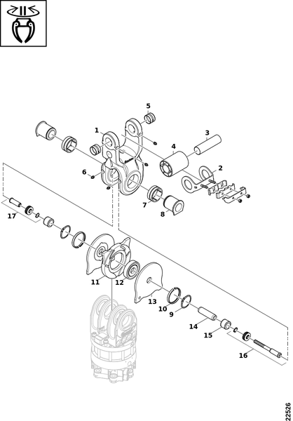 Амортизатор качания MPB 1-184