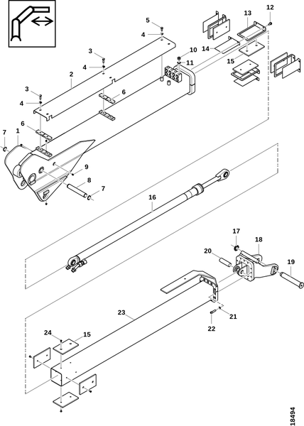 Удлинительный блок ROTTNE 1,​4м